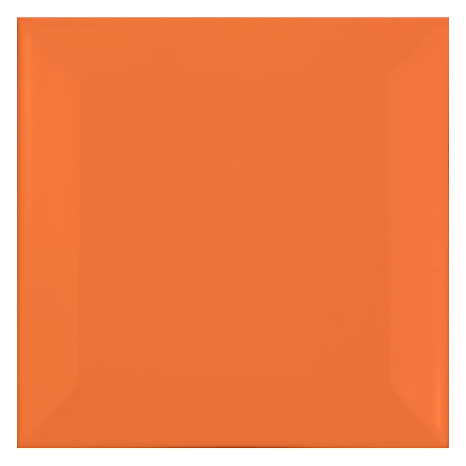 Azulejo de metro Naranja Mate 10x10 cm Faceta Catarina Naranja