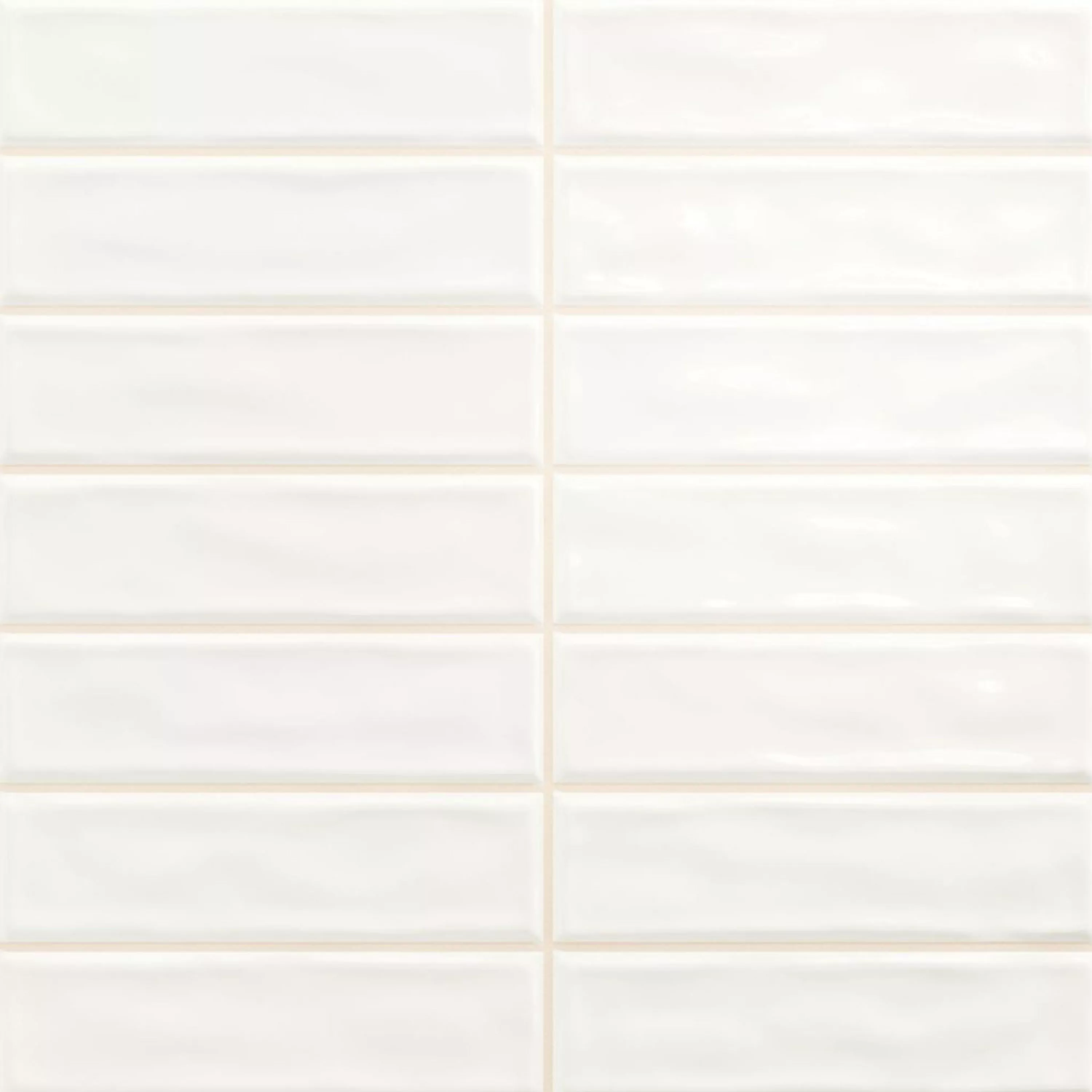 Revestimientos Verbania Palillos Brillante Corrugado Blanco 20x20cm