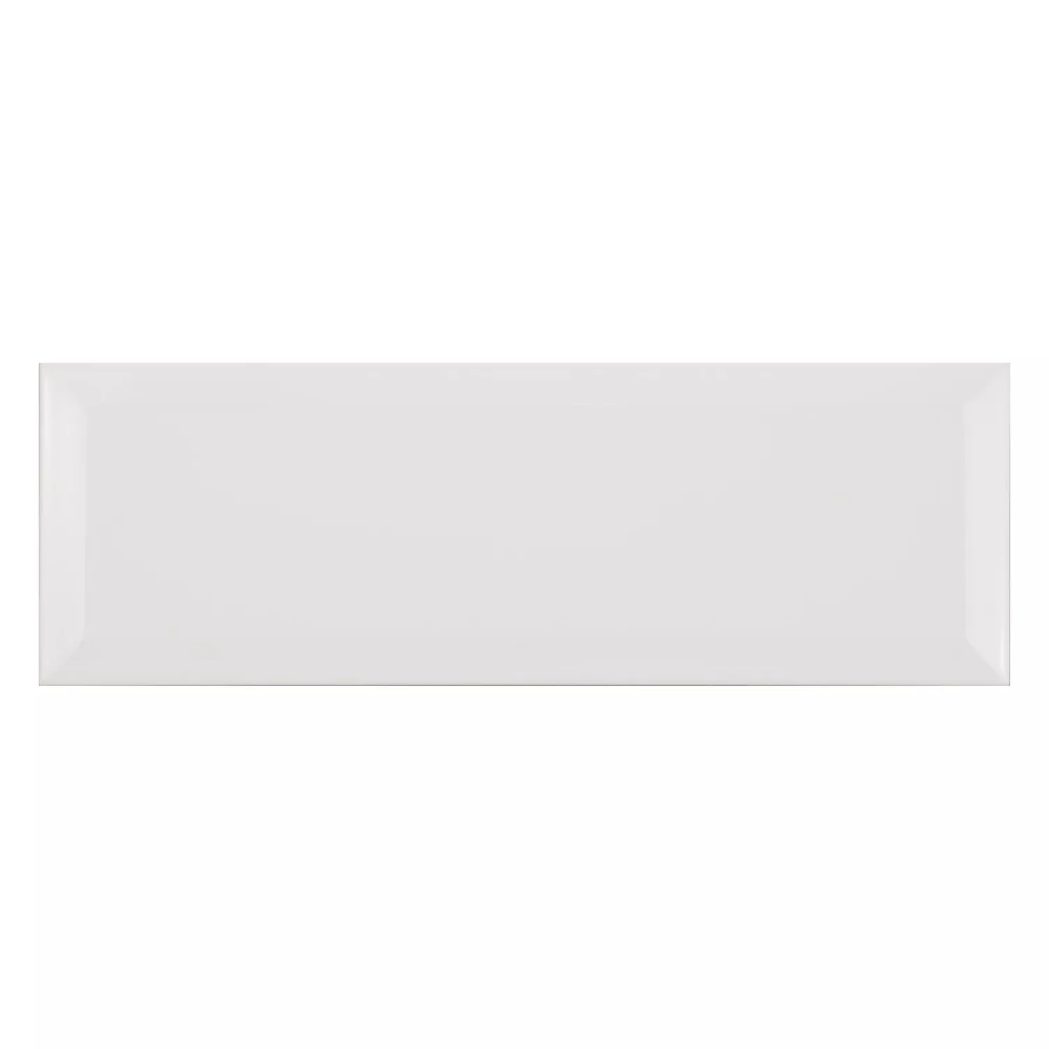 Azulejo de metro Blanco Mate 10x30 cm Faceta El Paso Blanco