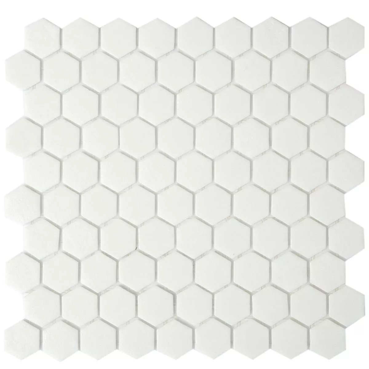 Mosaico de Cristal Azulejos Trend-Vi Hexagonales 160 Blanco