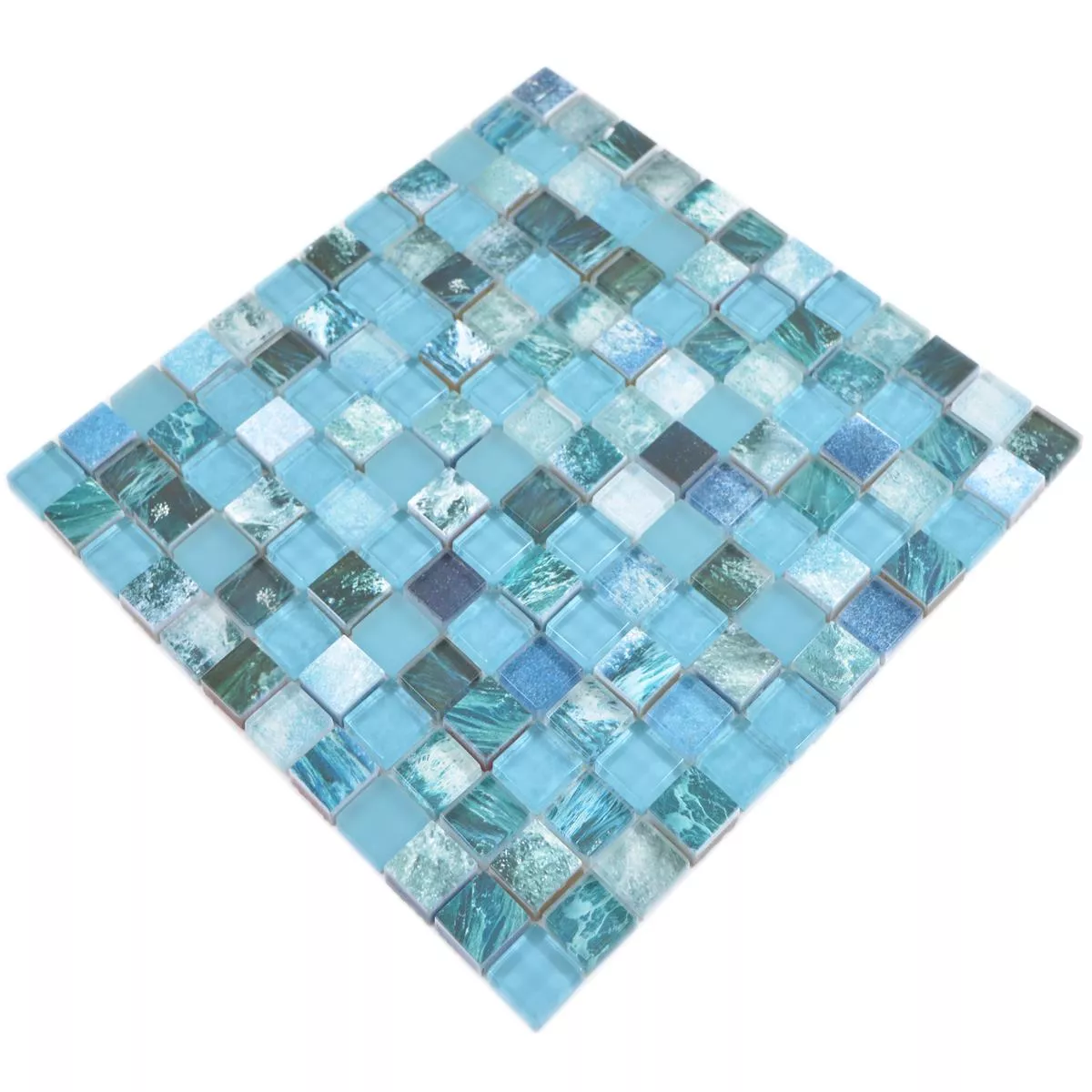 Mosaico De Cristal Azulejos Cornelia Aspecto Retro Verde Azul