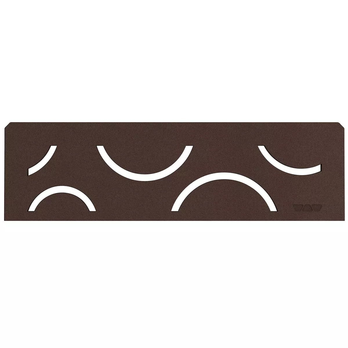 Estantería de pared Schlüter rectangular 30x8,7cm Curve Bronce