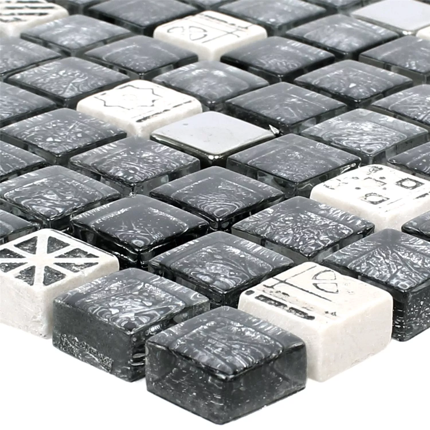 Azulejos De Mosaico Filippos Cristal Piedra Natural Mezcla