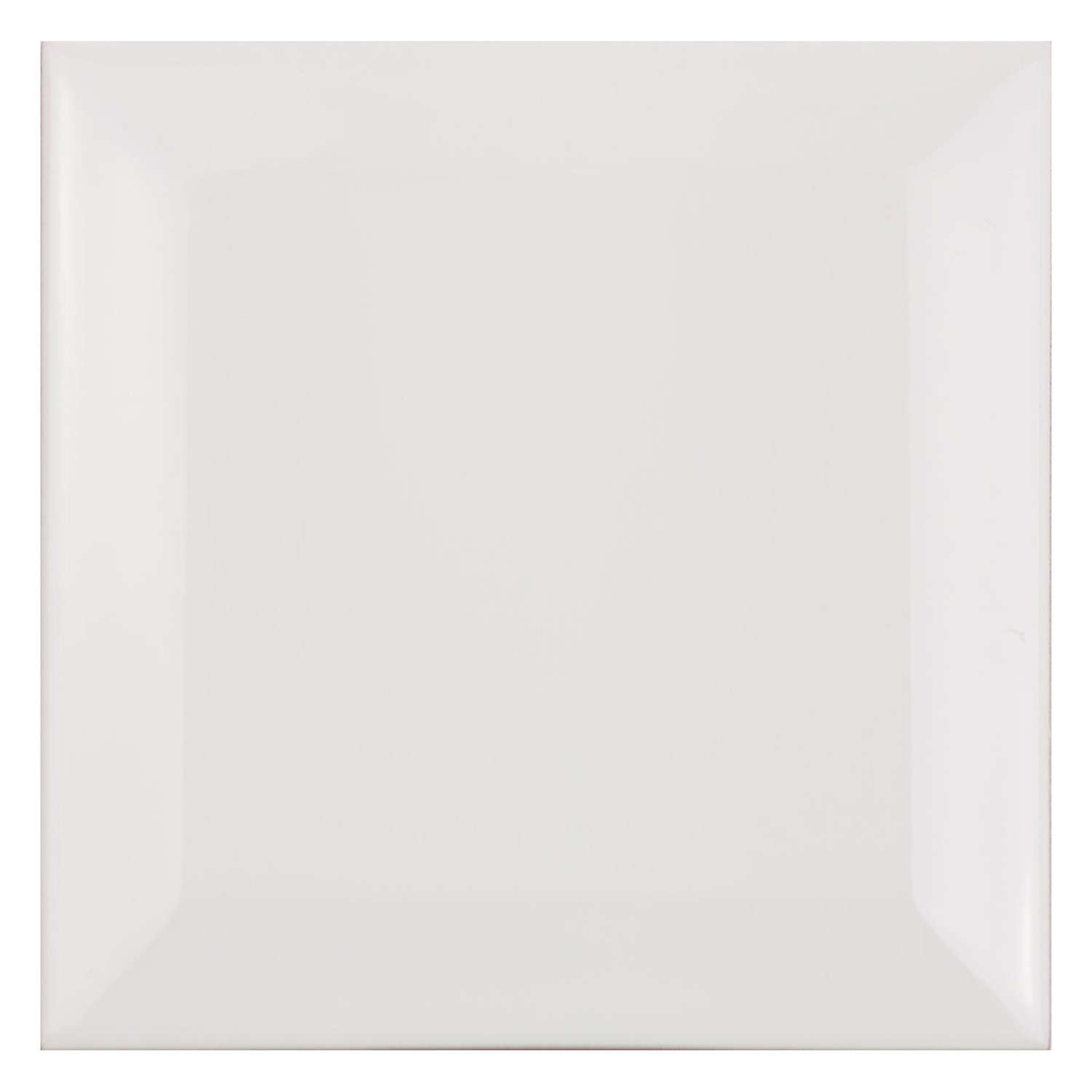 Azulejo de metro Blanco Mate 10x10 cm Faceta Catarina Blanco