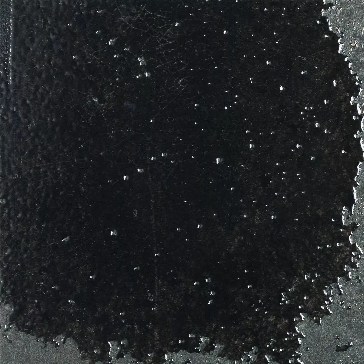 Revestimientos Lara Brillante Corrugado 15x15cm Negro
