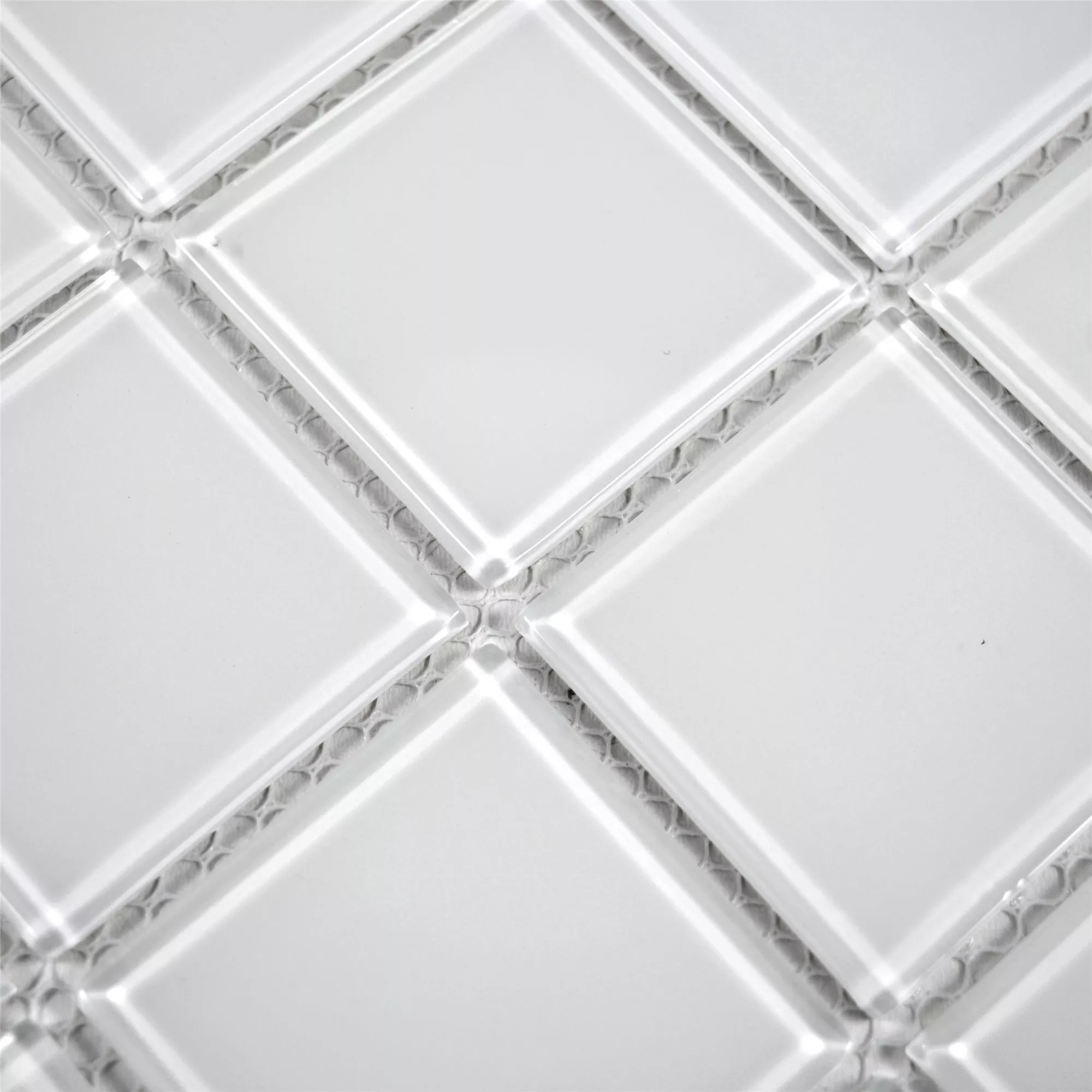 Mosaico De Cristal Azulejos Brahma Super Blanco Uni