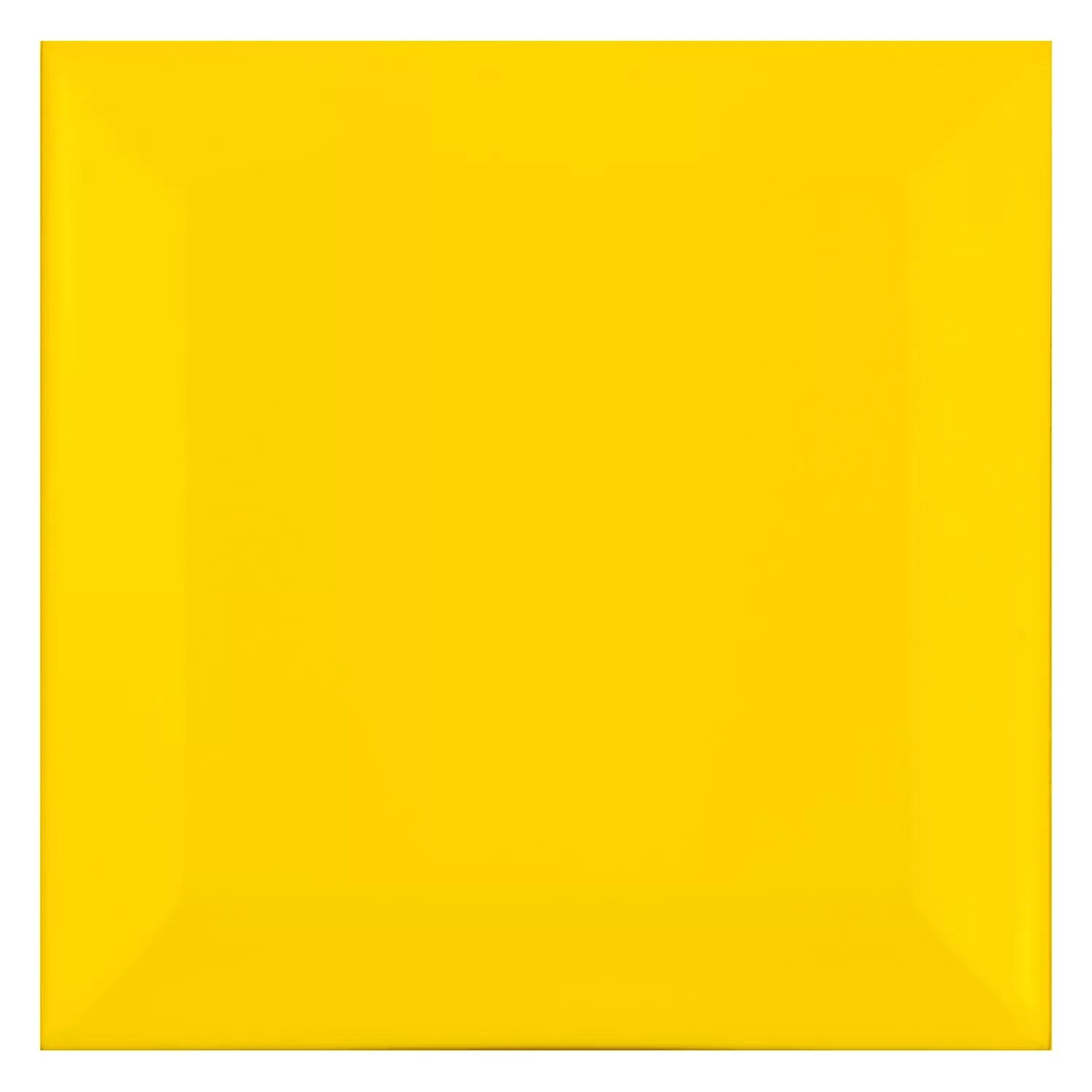 Azulejo de metro Amarillo Mate 10x10 cm Faceta Catarina Sol