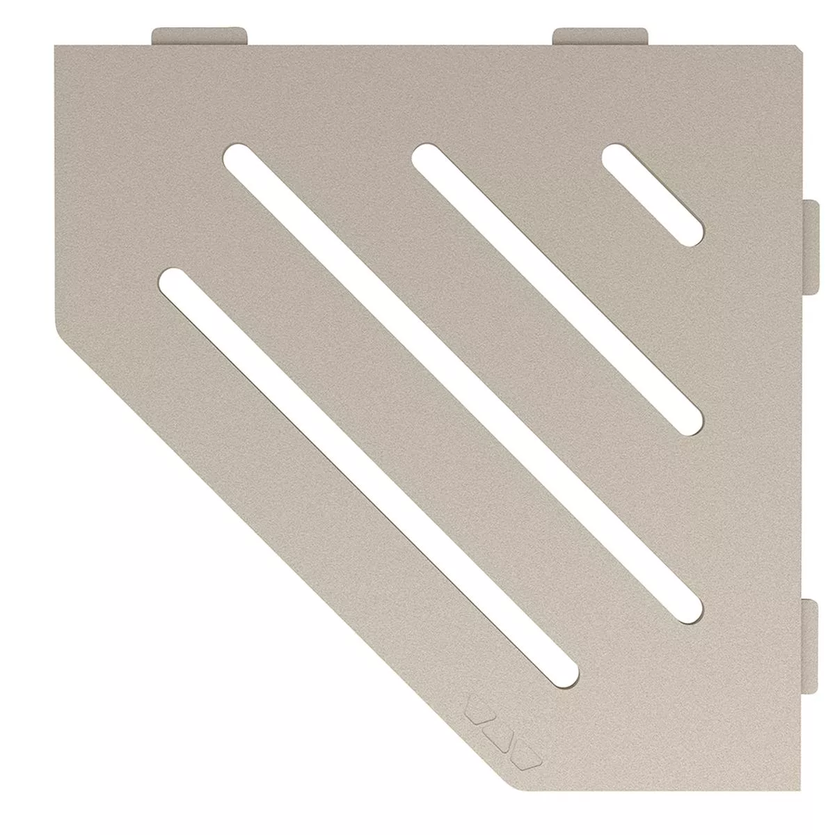 Estante de pared estante de ducha Schlüter 5 esquinas 19,5x19,5cm Wave Crema