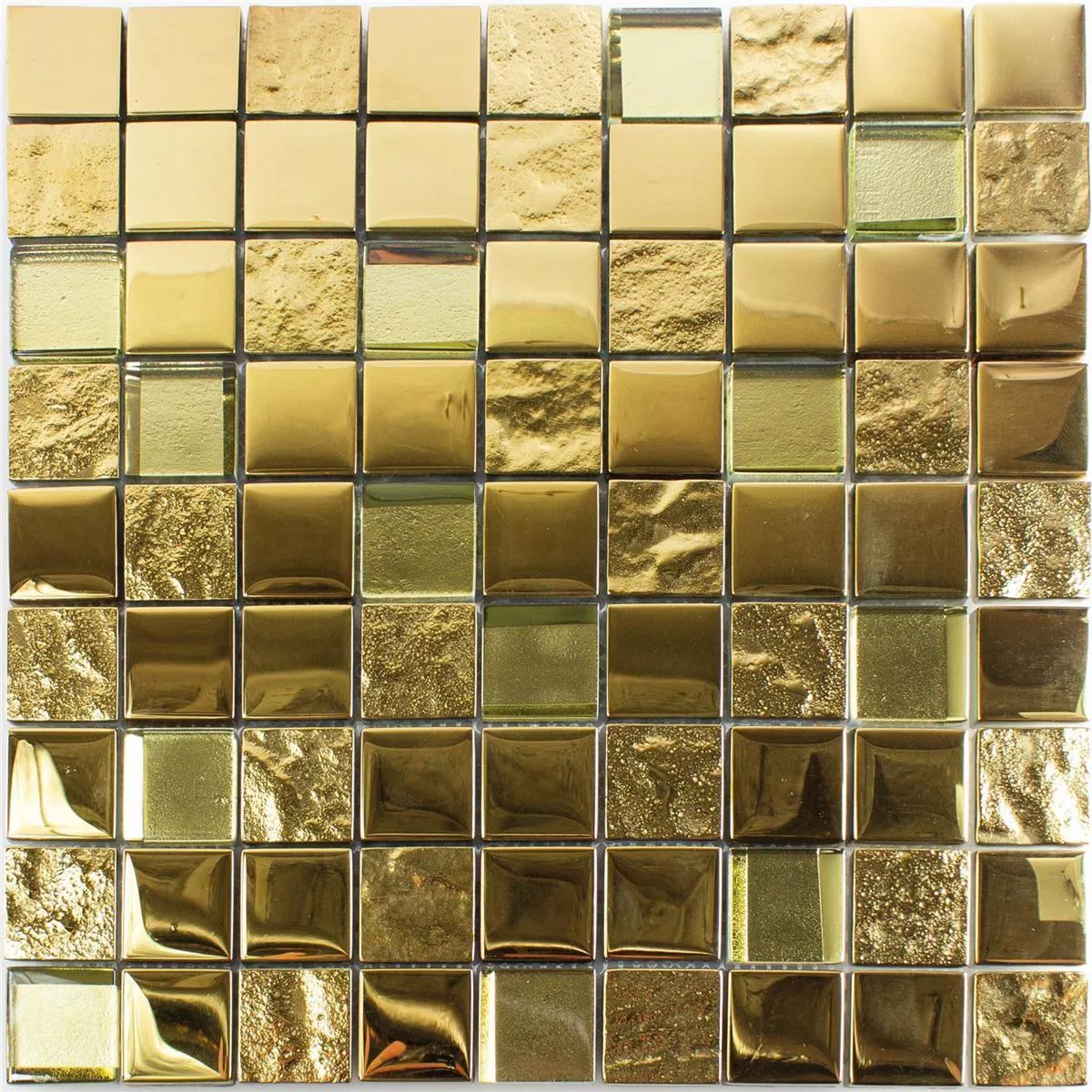 Muestra Mosaico de Cristal Azulejos Midland Oro