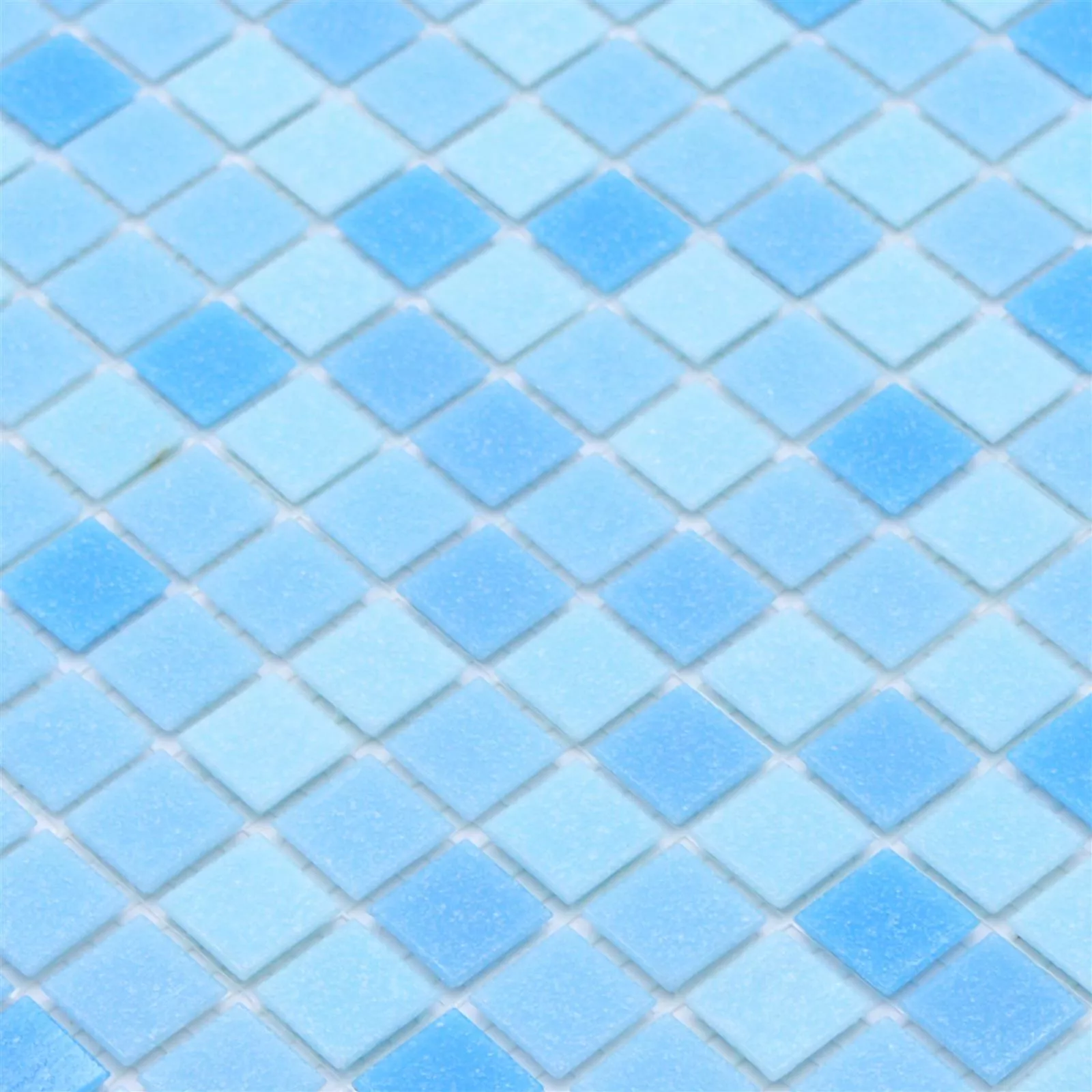 Muestra Piscina Mosaico North Sea Azul Claro Mix