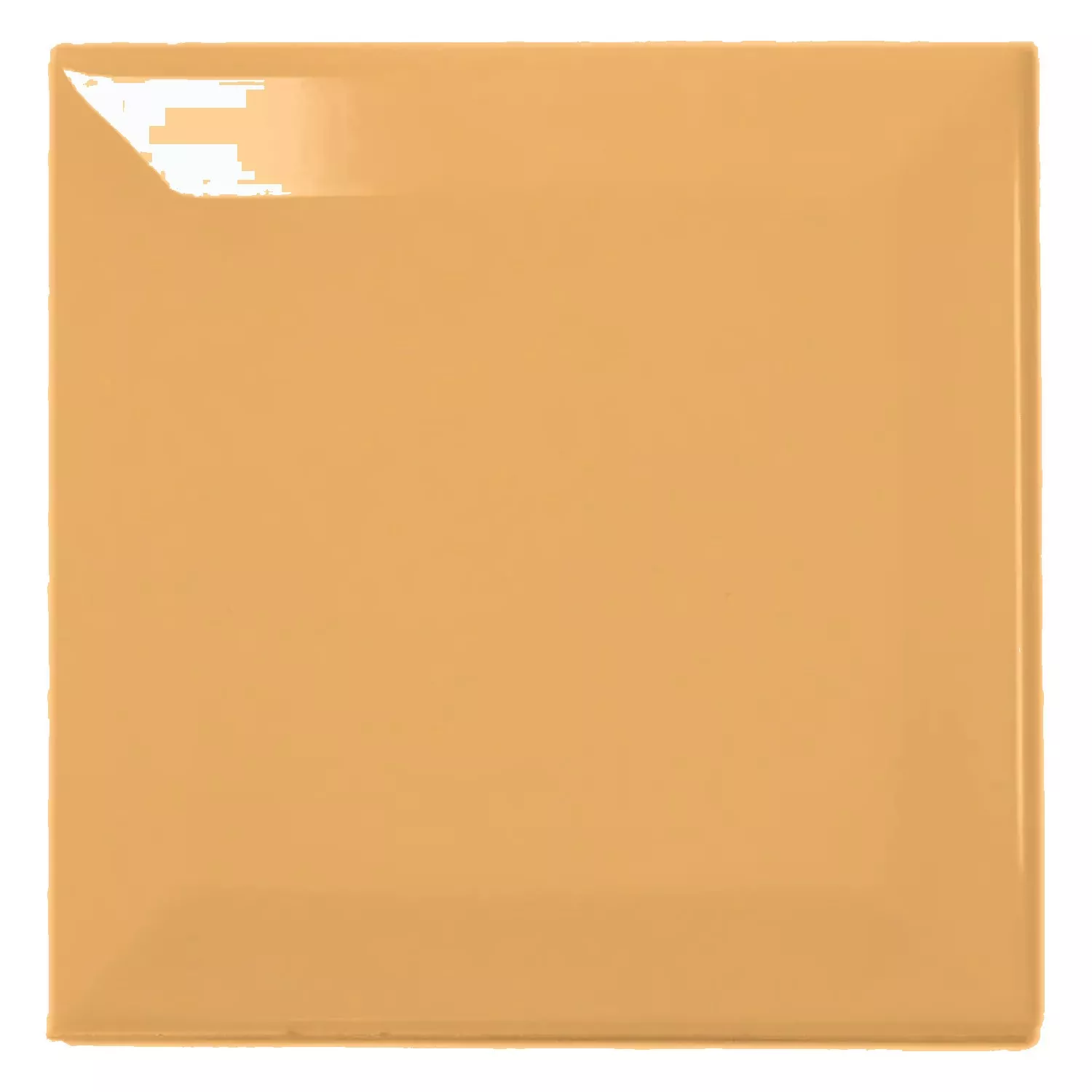 Azulejo de metro Amarillo Brillante 10x10 cm Faceta Catarina Mostaza