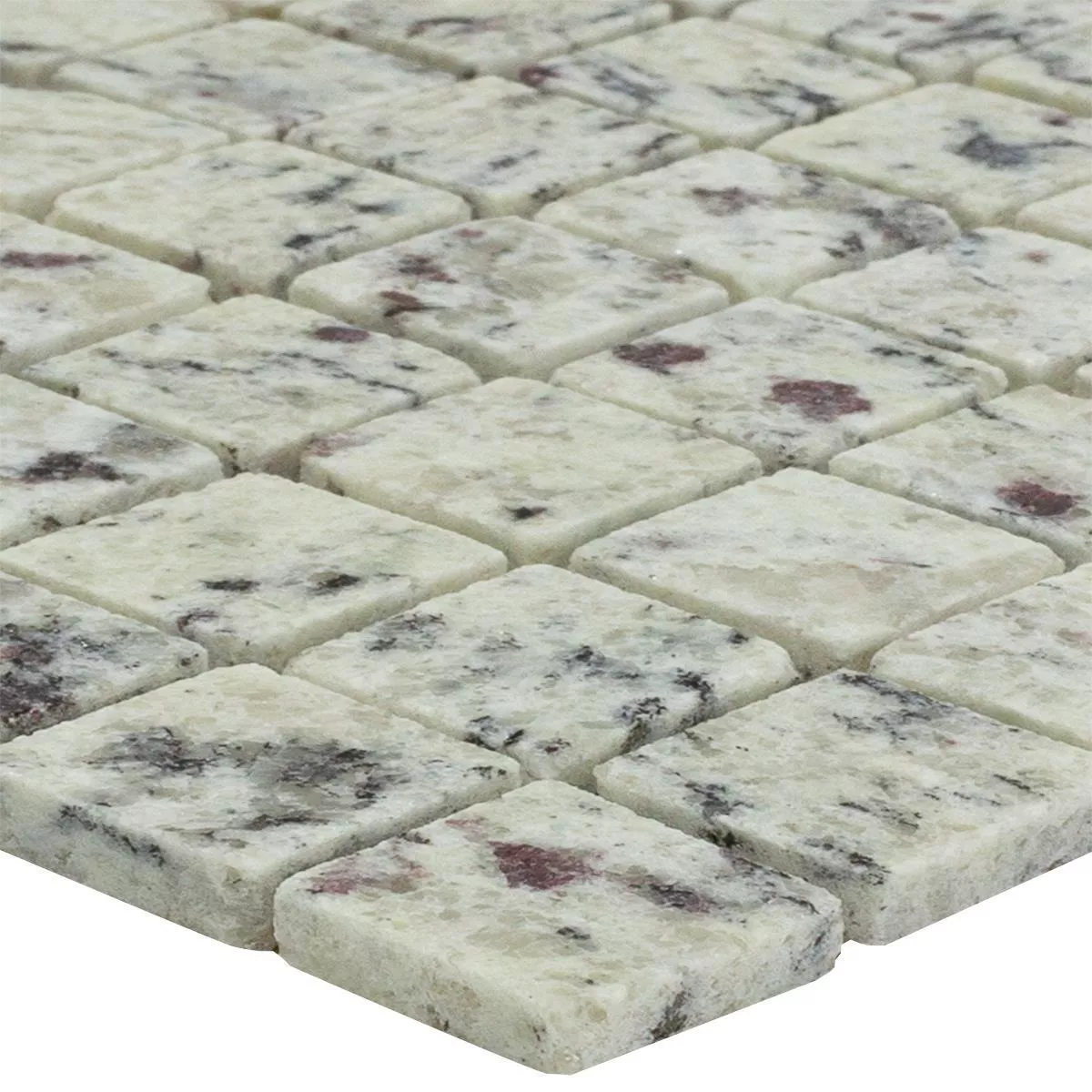 Azulejos De Mosaico Granito 23x23x8mm Kashmir Blanco