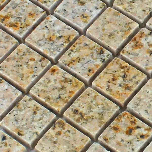 Azulejos De Mosaico Granito 23x23x8mm Marrón