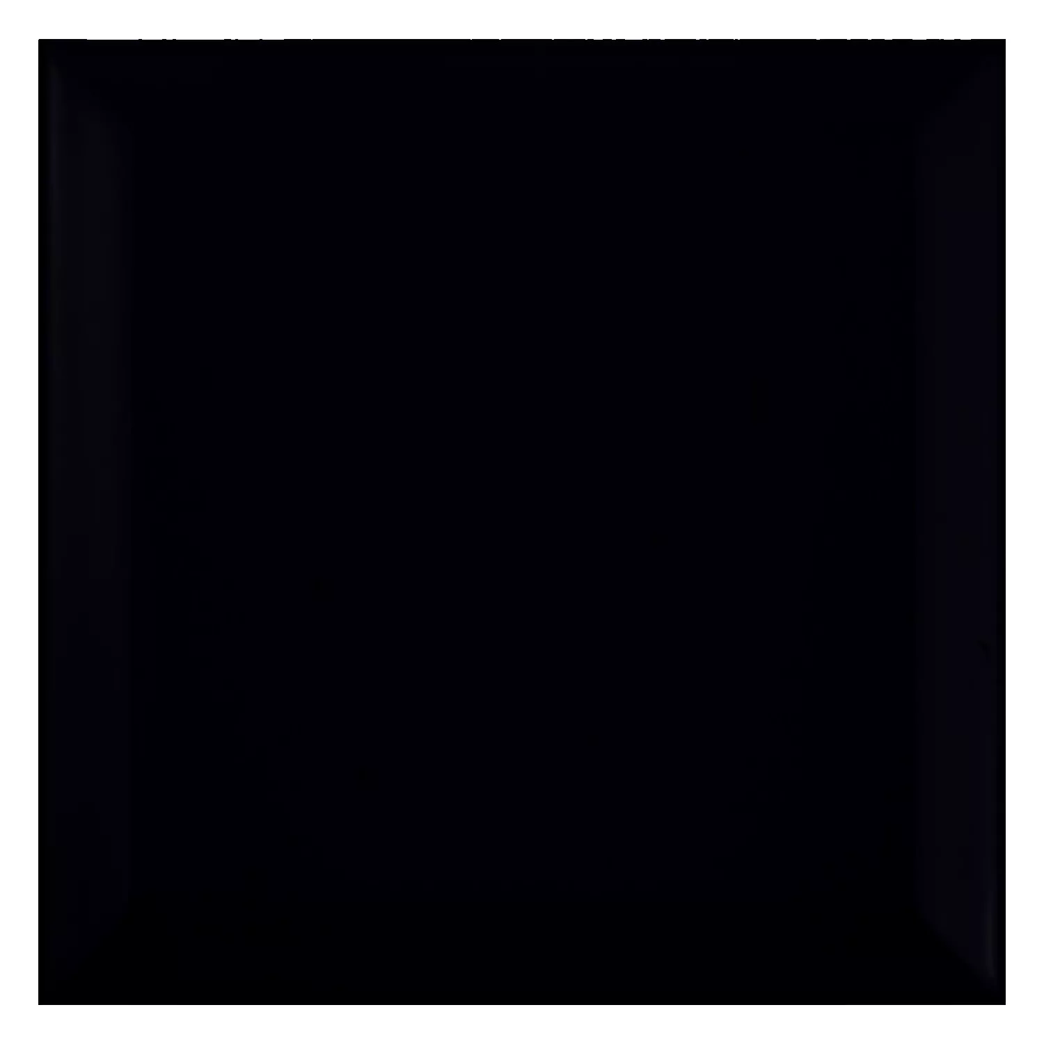 Azulejo de metro Negro Mate 15x15 cm Faceta Eris Negro