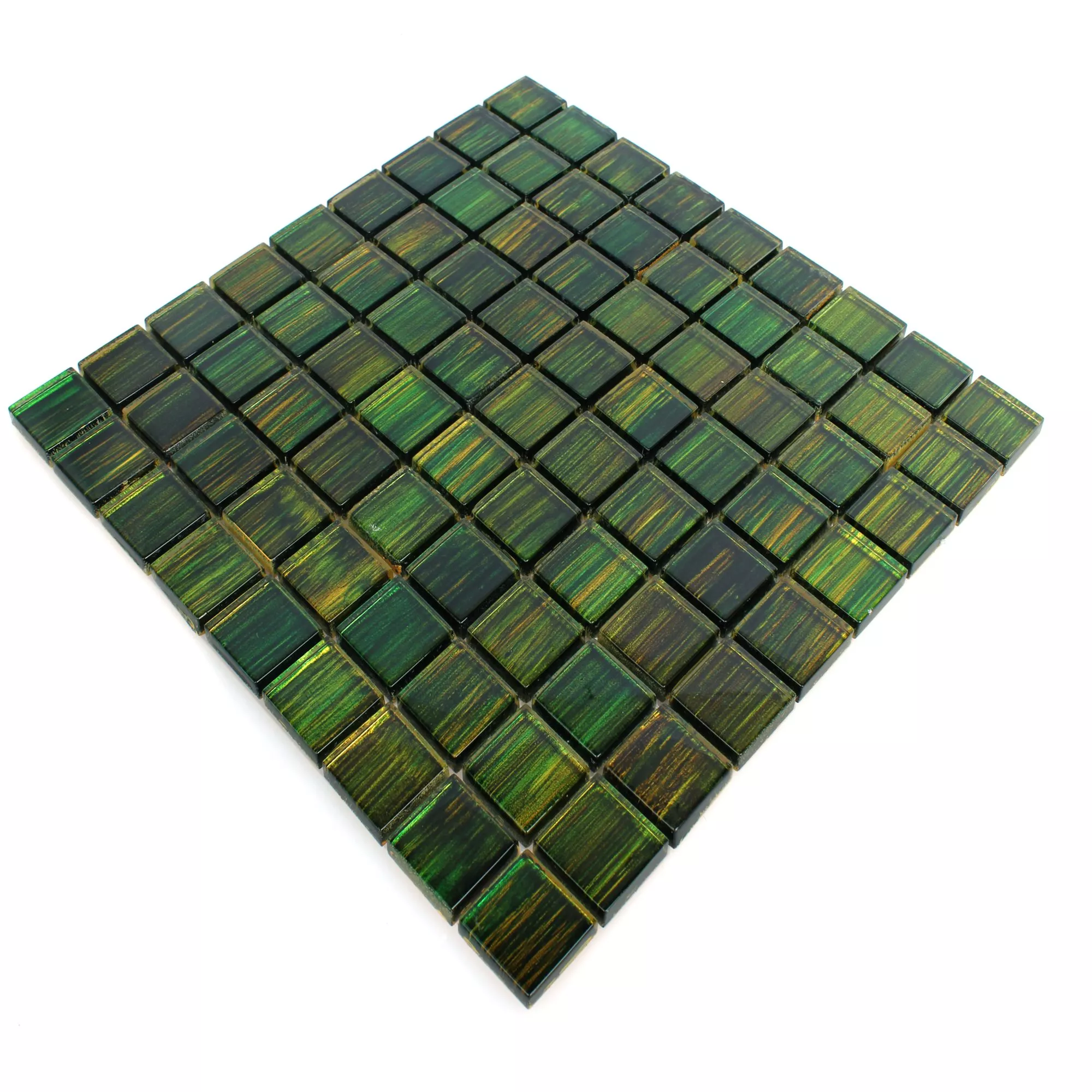 Mosaico De Cristal Azulejos Tradition Verde Oscuro