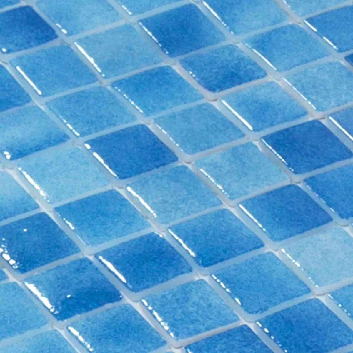 Cristal Piscina Mosaico Lagoona Mar Azul