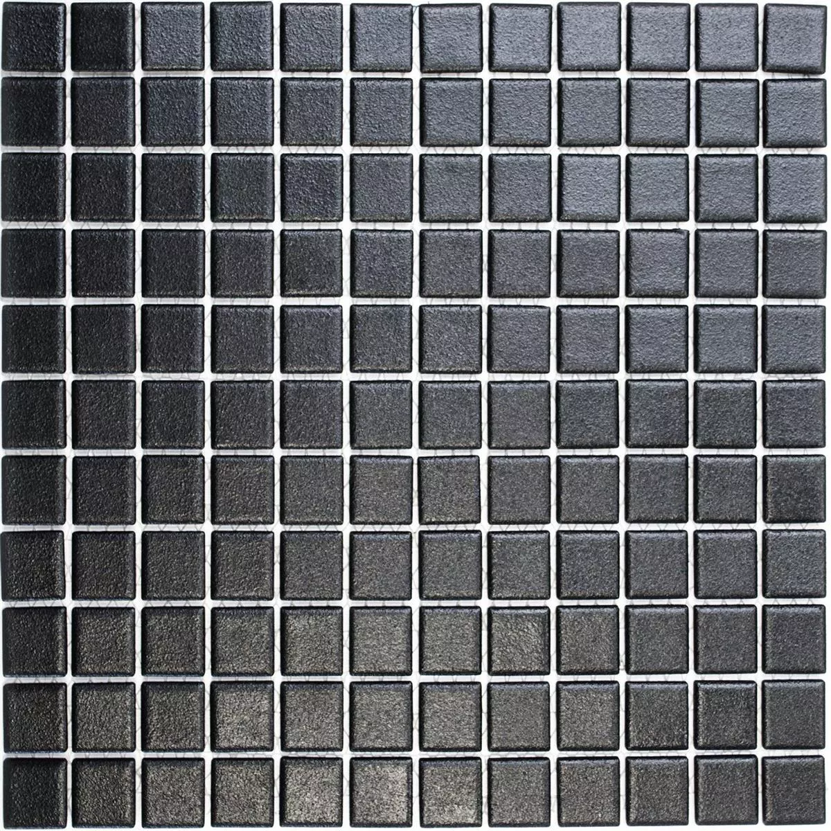 Muestra Cerámica Azulejos De Mosaico Pilamaya Negro Antideslizante R10 Q25
