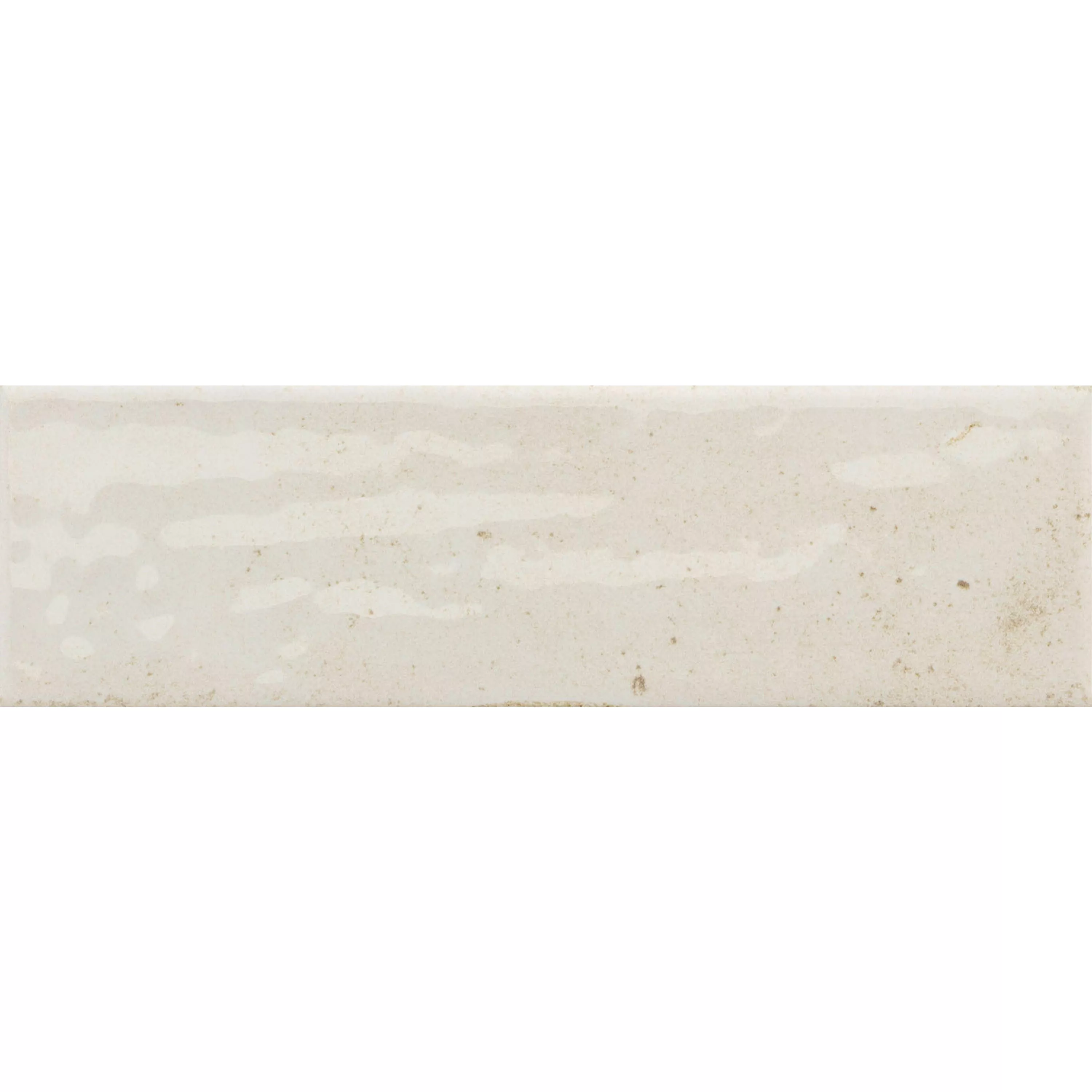 Muestra Revestimientos Arosa Brillante Corrugado Blanco 6x25cm