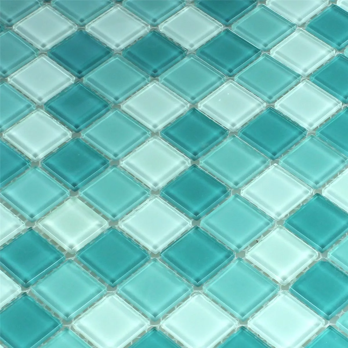 Mosaico De Cristal Azulejos Verde Mezcla 25x25x4mm