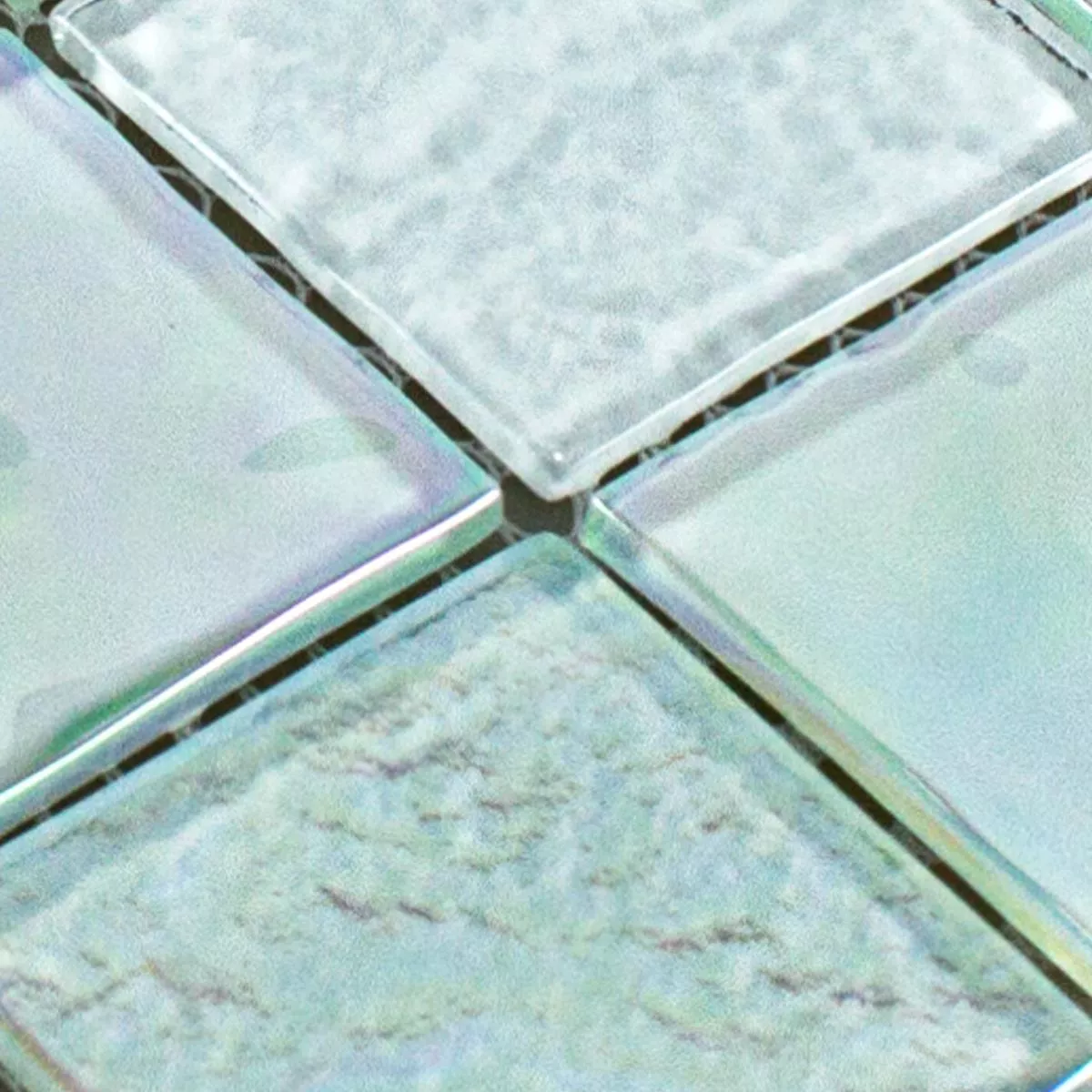 Muestra Mosaico de Cristal Azulejos Efecto Nacarado Darwin Blanco