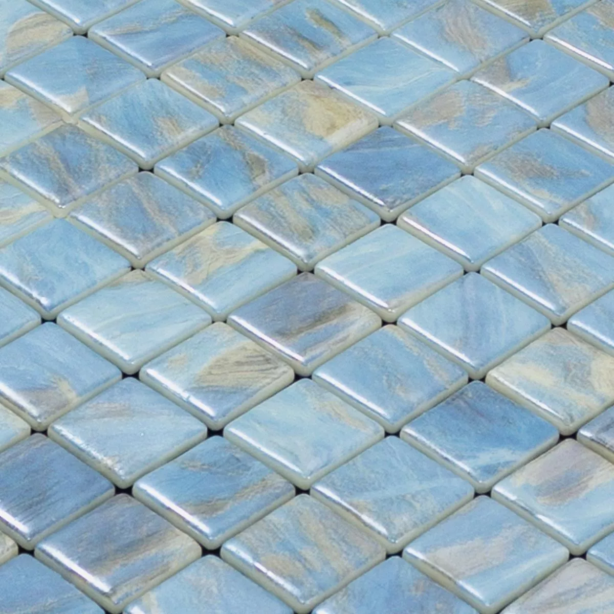 Cristal Piscina Mosaico Alassio Azul 25