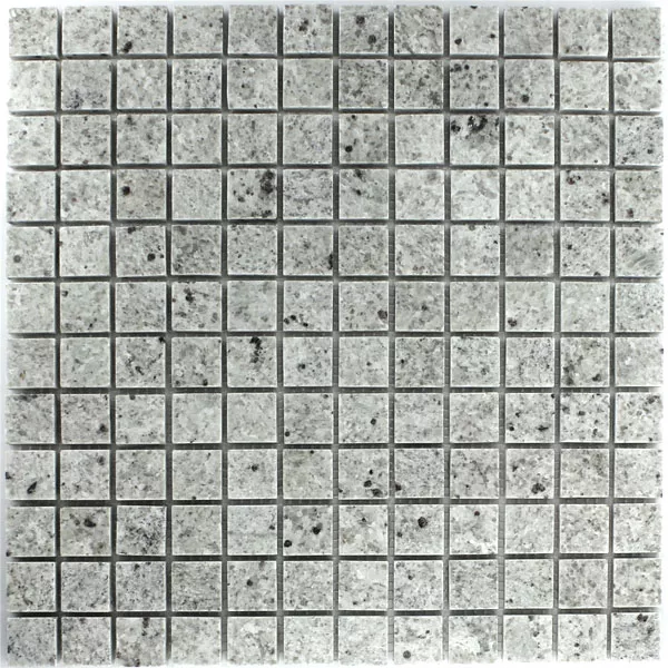 Muestra Azulejos De Mosaico Granito  Gris Blanco