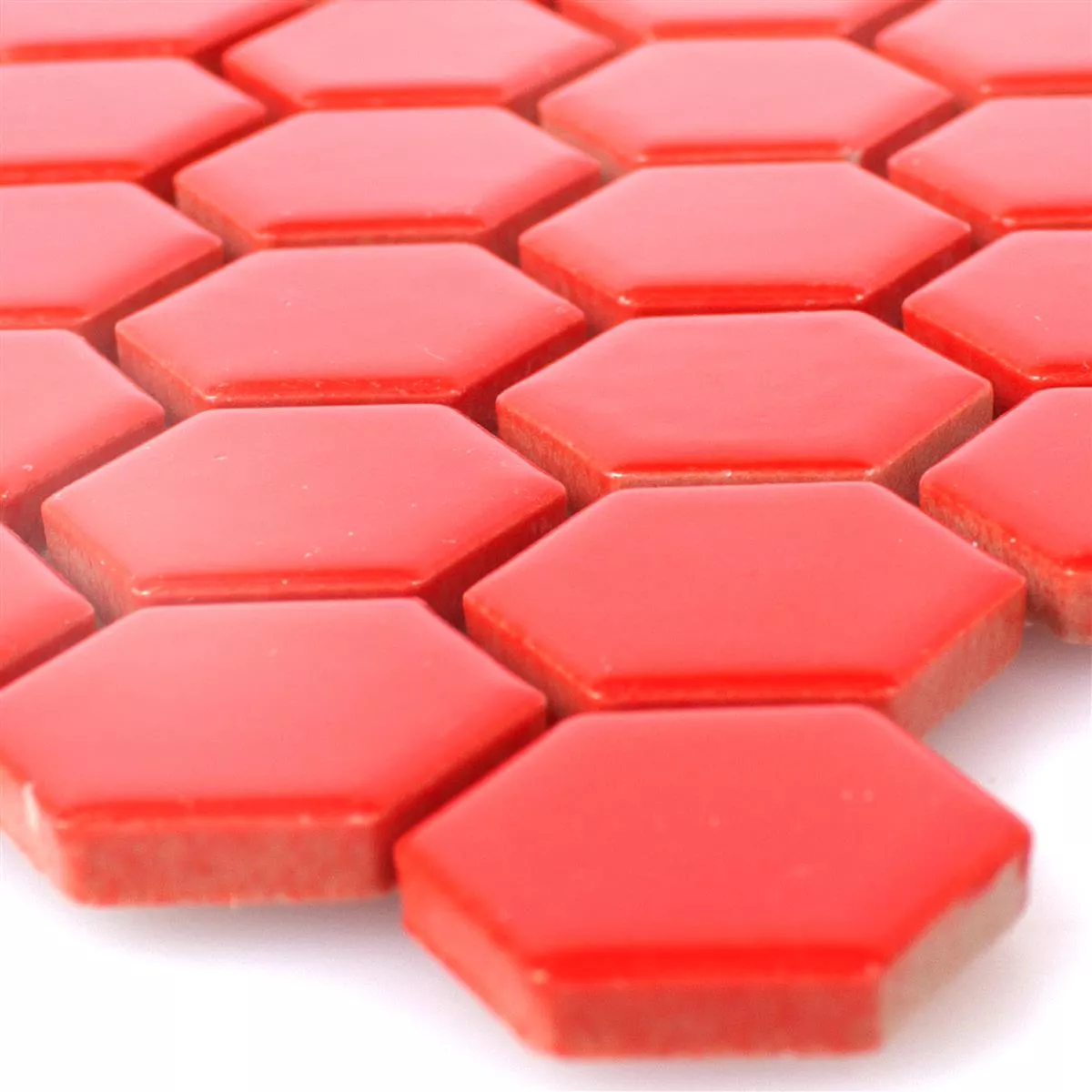 Cerámica Azulejos De Mosaico Zenon Rojo Mate Cerámica Azulejos De Mosaico Zenon Rojo Mate