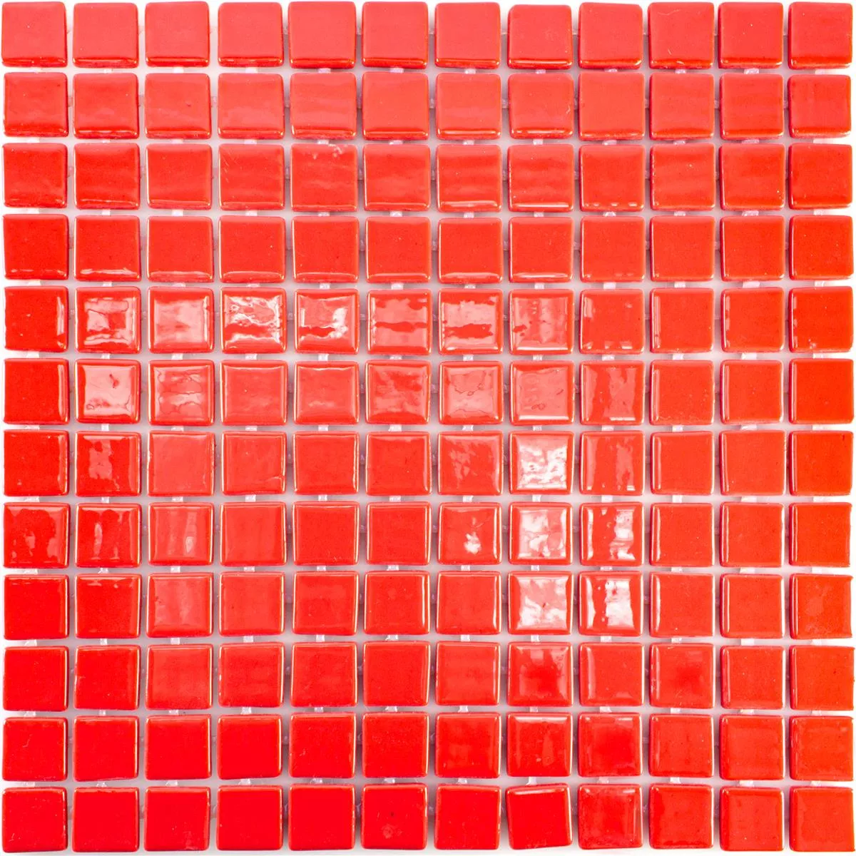 Muestra Cristal Pool Piscina Mosaico Pixley Rojo