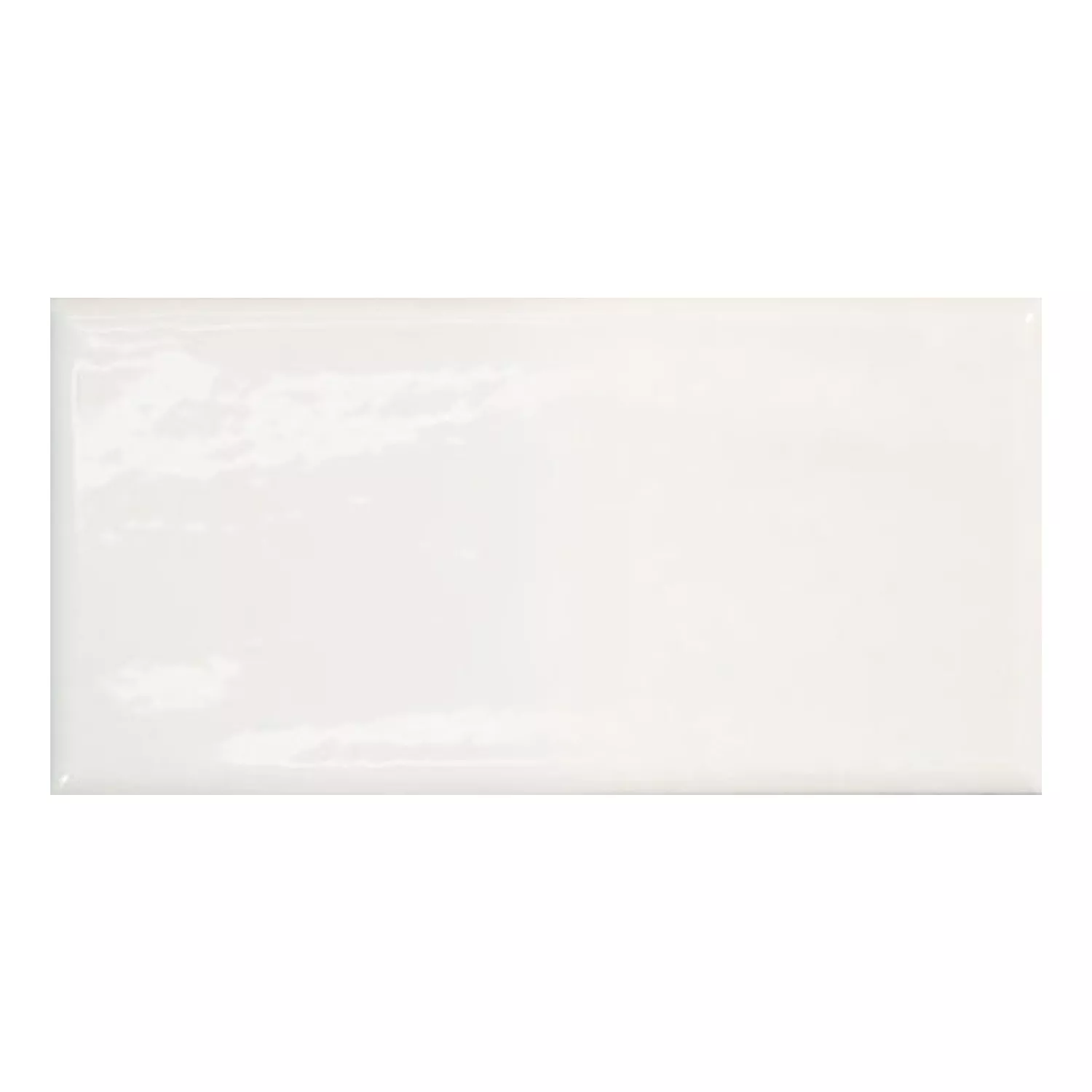 Calissi Blanco Brillante Rústico 7,5x15 cm Blanco