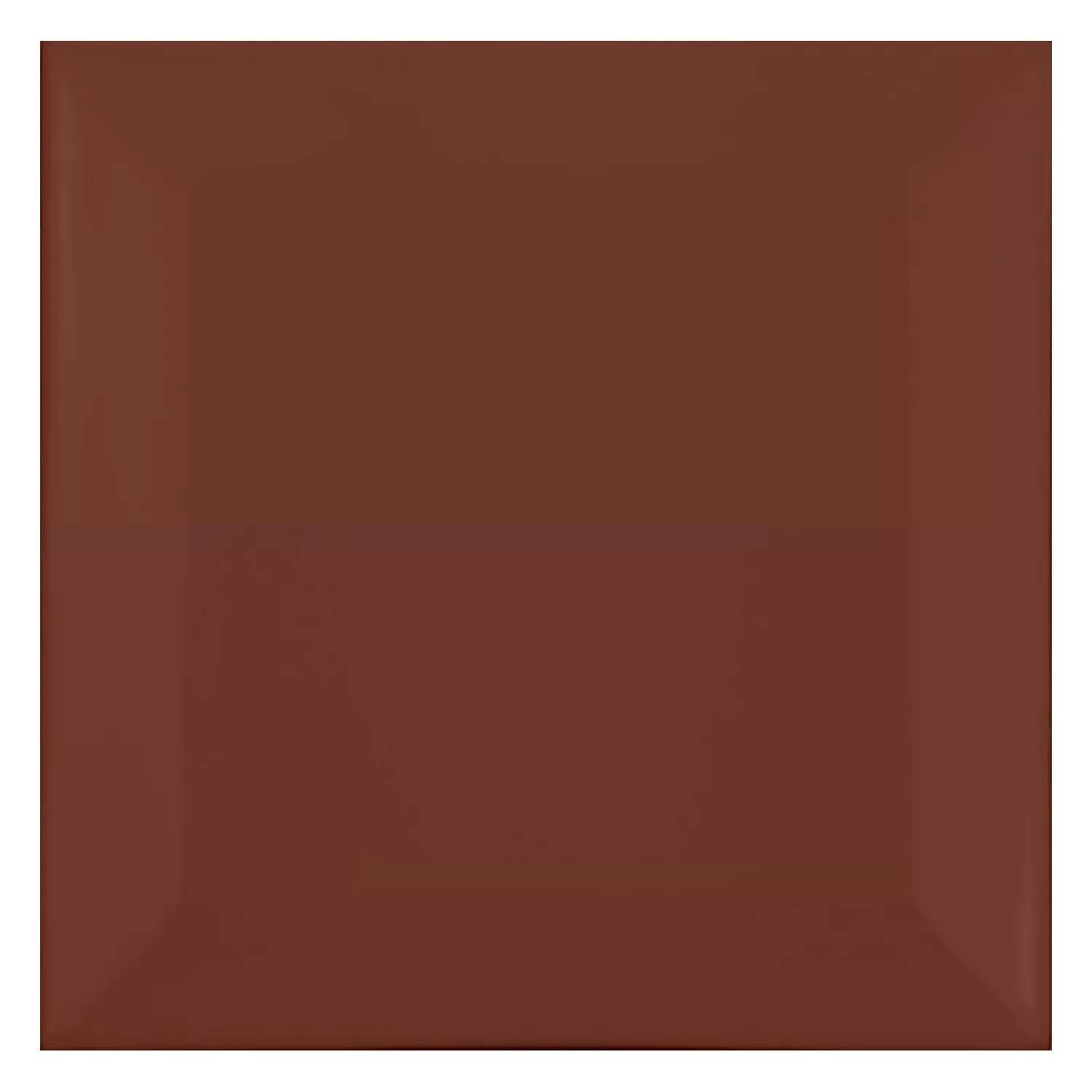 Azulejo de metro Marrón Mate 10x10 cm Faceta Catarina Marron