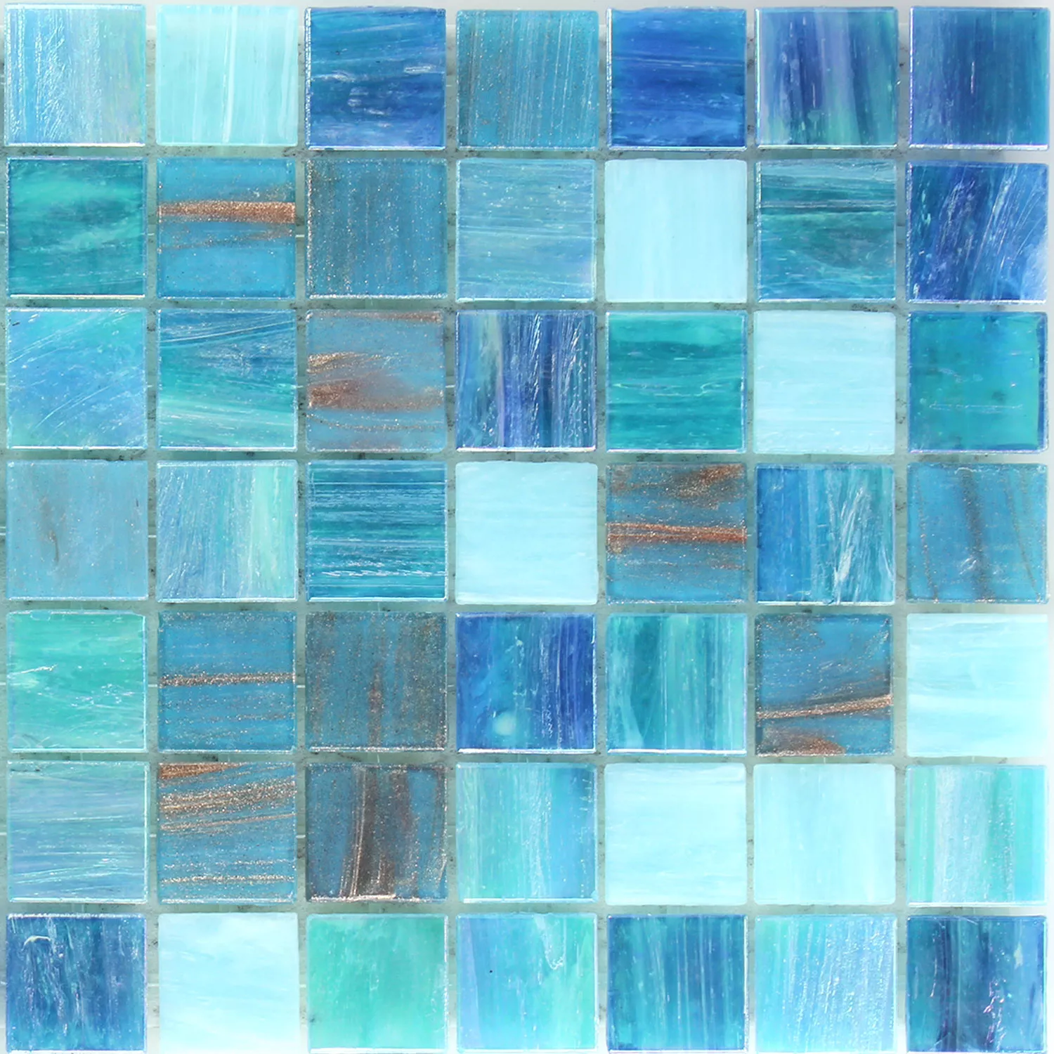Azulejos De Mosaico Trend-Vi Cristal Wavy