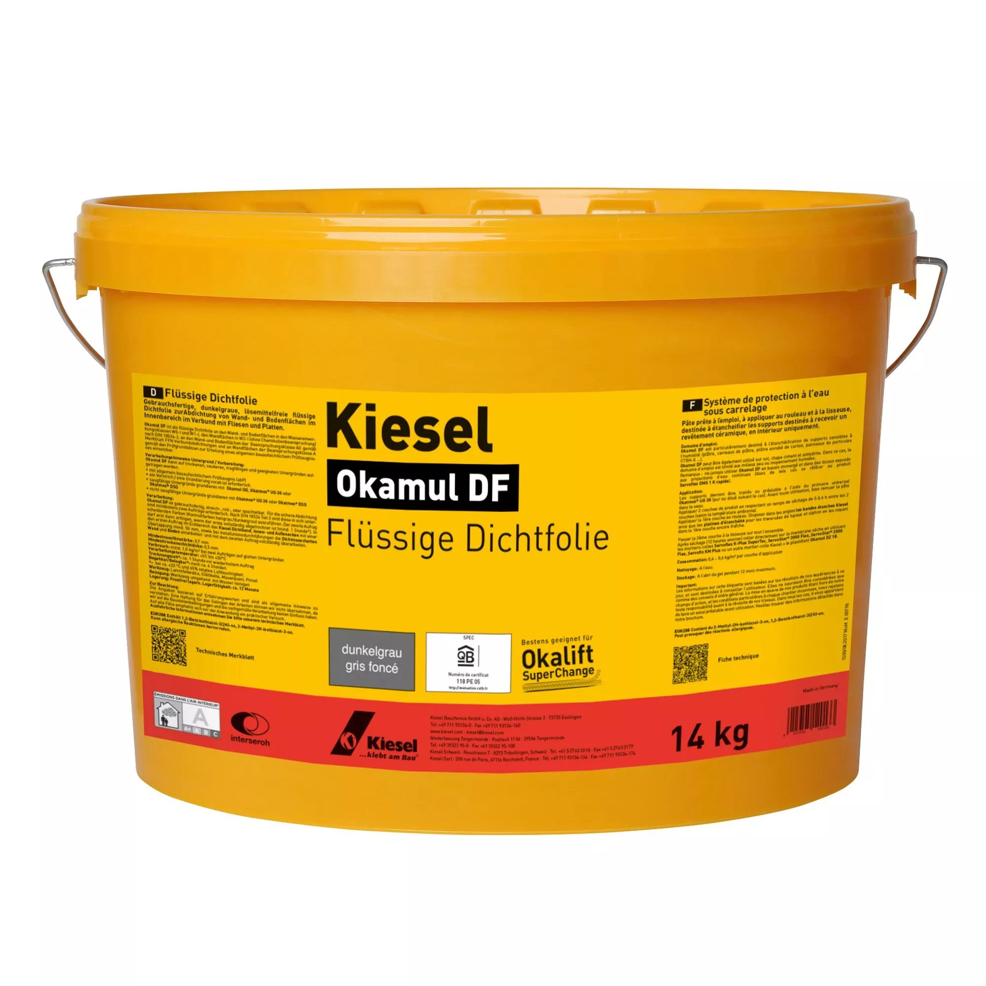 Kiesel Okamul DF - Película Selladora Líquida Gris Oscuro (14KG)