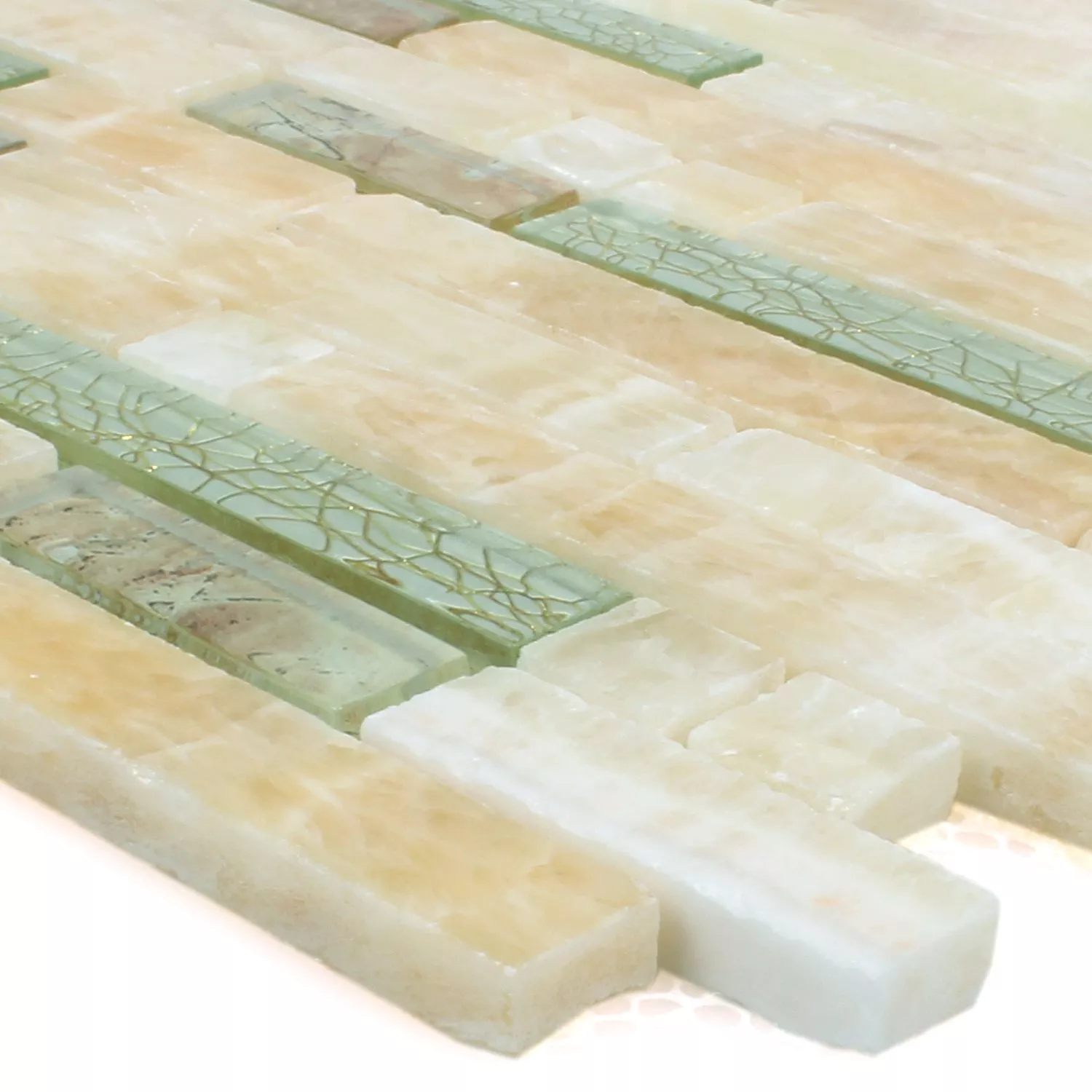 Azulejos De Mosaico Onyx Larinera Oro Composite