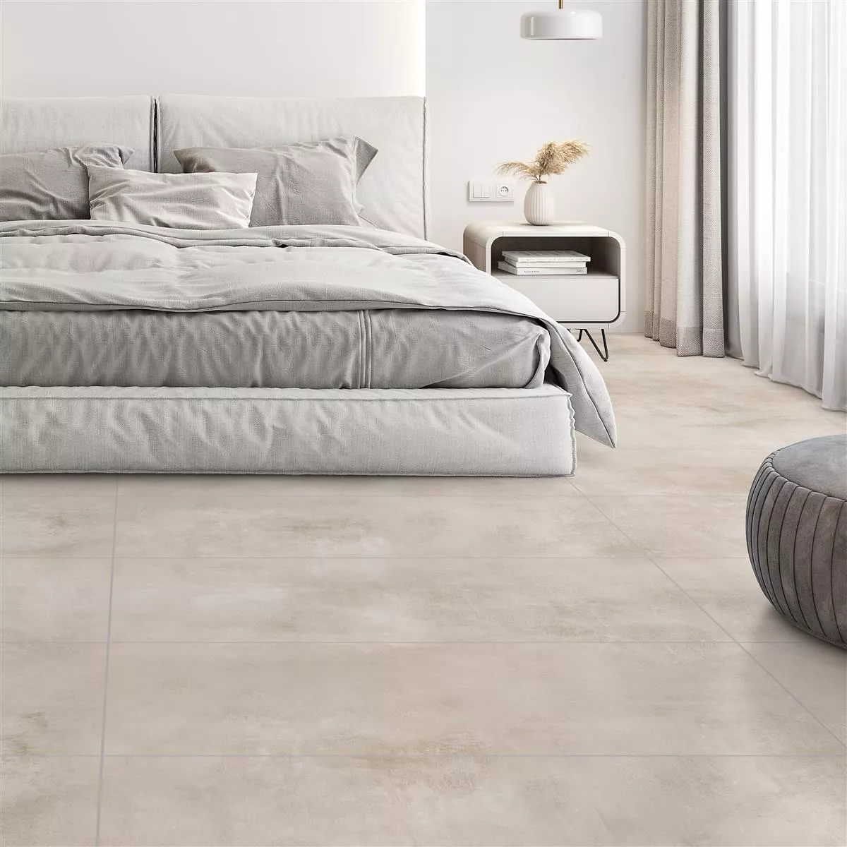 Muestra Pavimento Castlebrook Aspecto de Piedra Crema 60x120cm