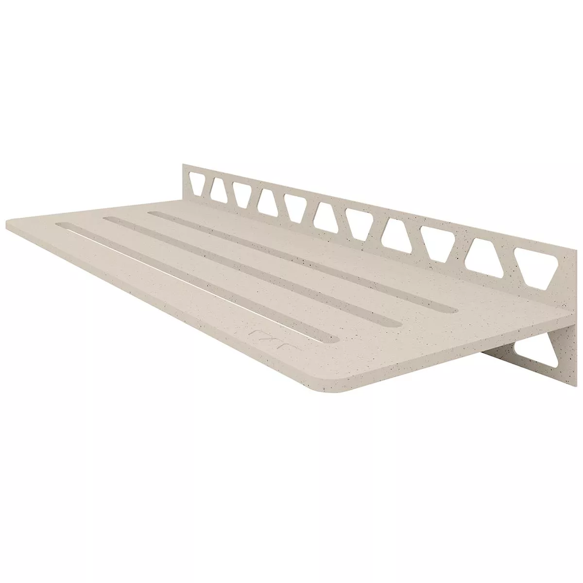 Estante de ducha estante de pared Schlüter rectángulo 30x11,5cm ola marfil