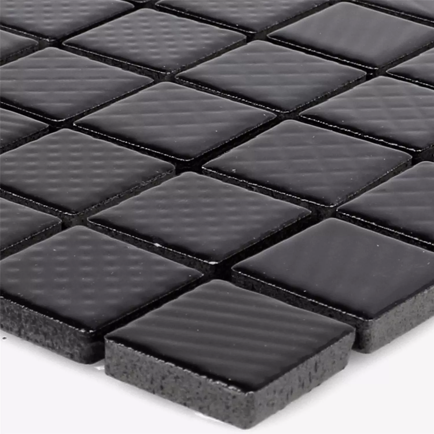 Azulejos De Mosaico Cerámica Carlson Negro