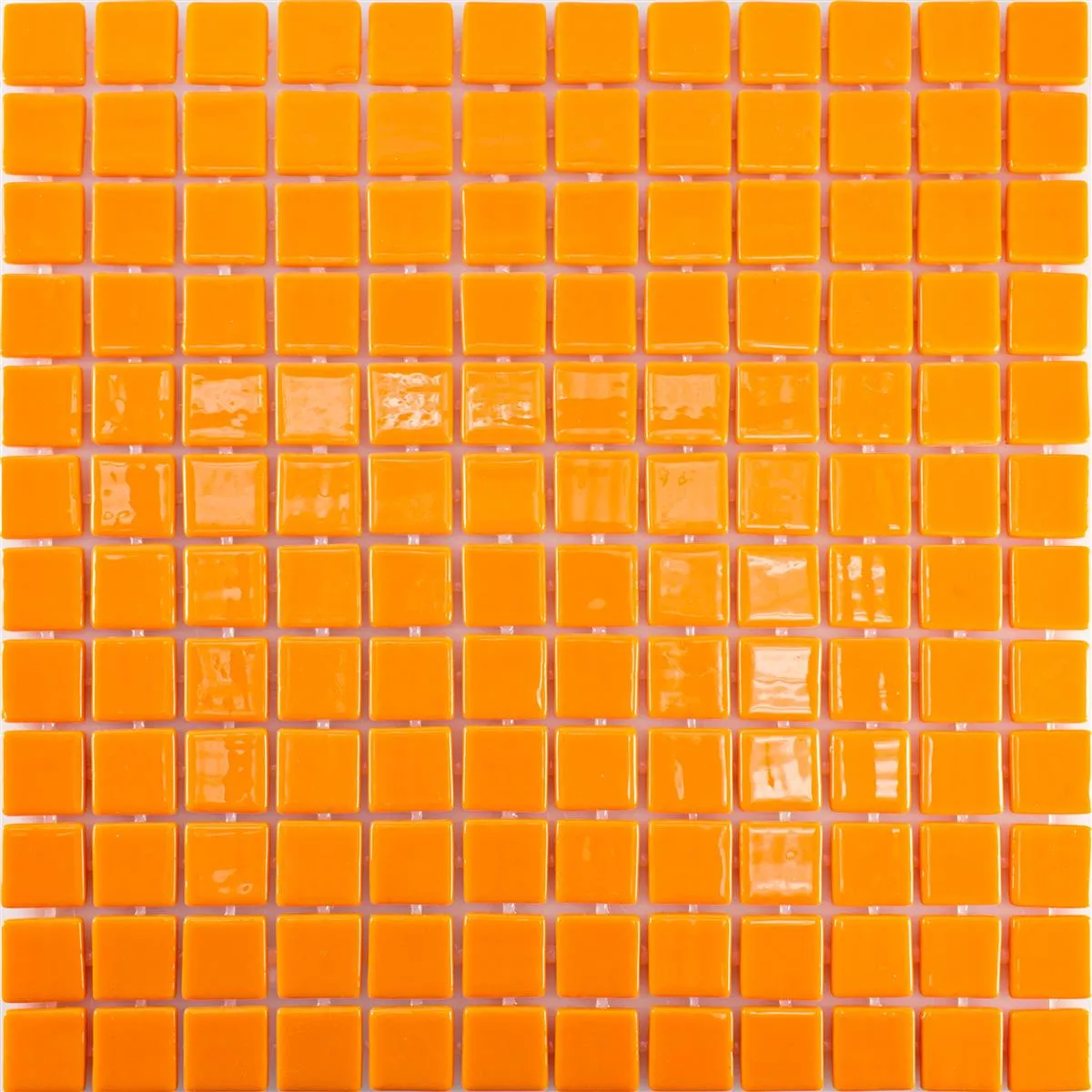 Muestra Cristal Pool Piscina Mosaico Pixley Naranja
