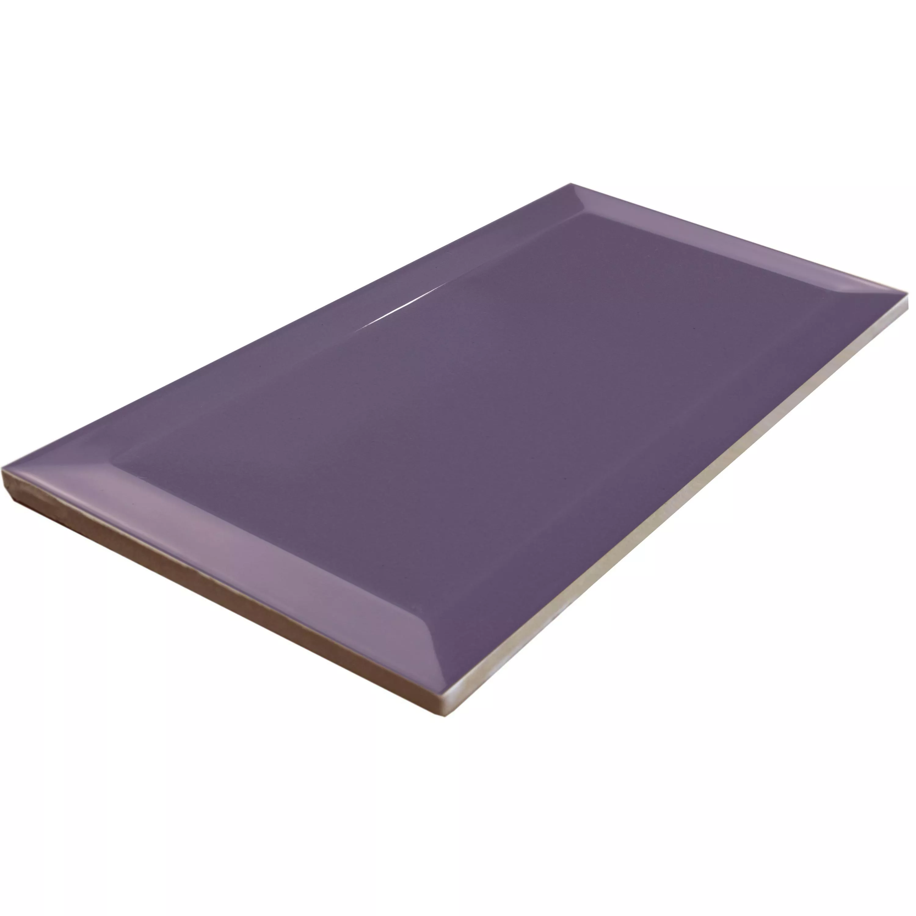 Muestra Metro Revestimientos Brussel Faceta 10x20x0,7cm Morado