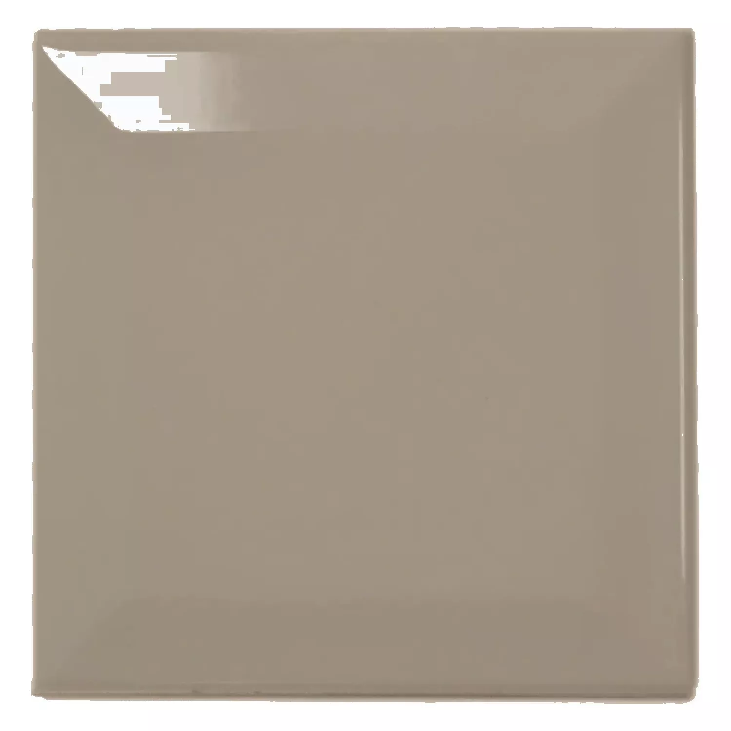 Azulejo de metro Marrón Brillante 10x10 cm Faceta Catarina Mink