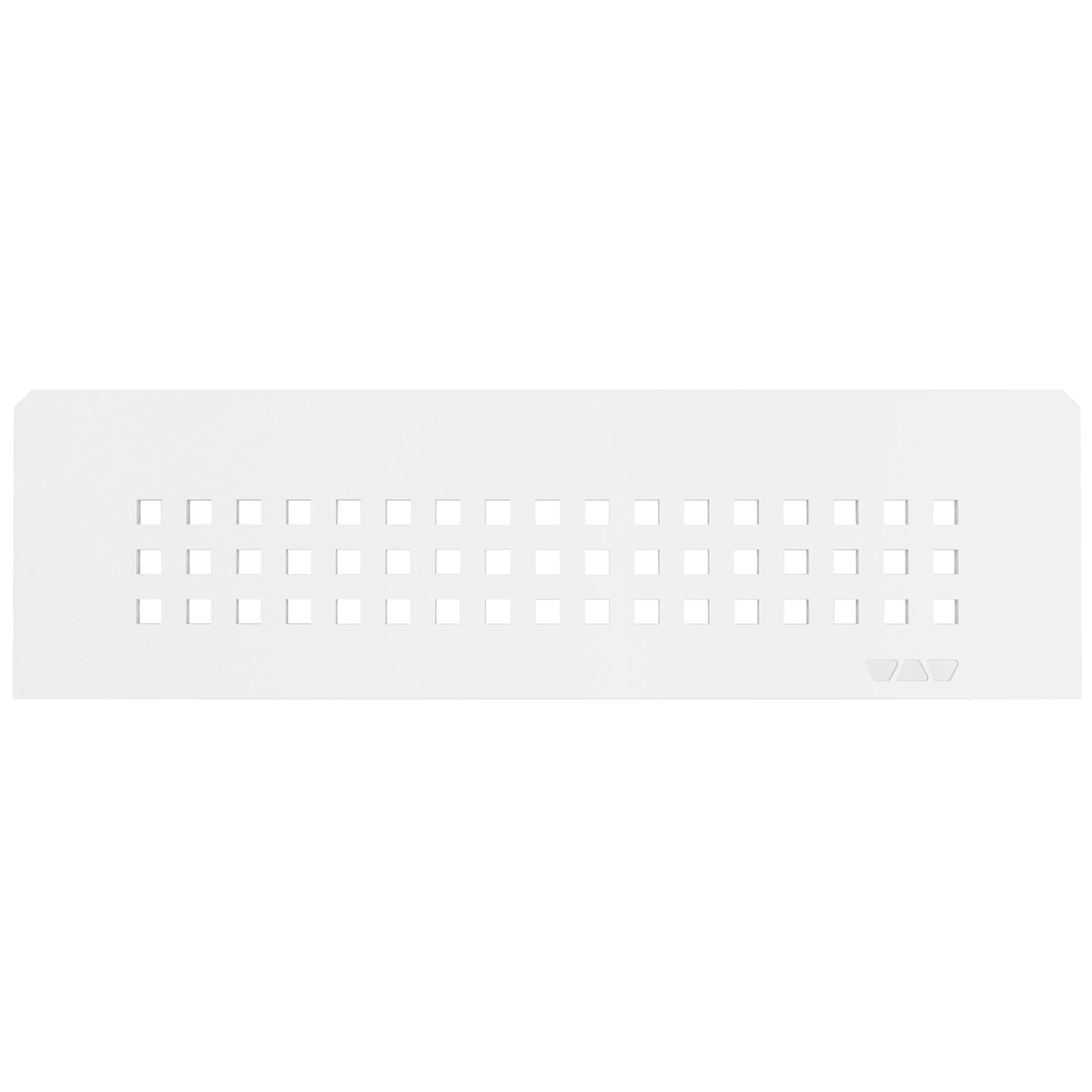 Estantería de pared rectangular Schlüter de 30x8,7 cm, cuadrada, blanca.