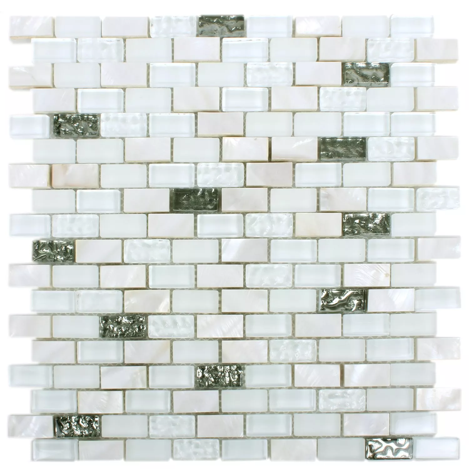 Azulejos De Mosaico Saltanat Blanco