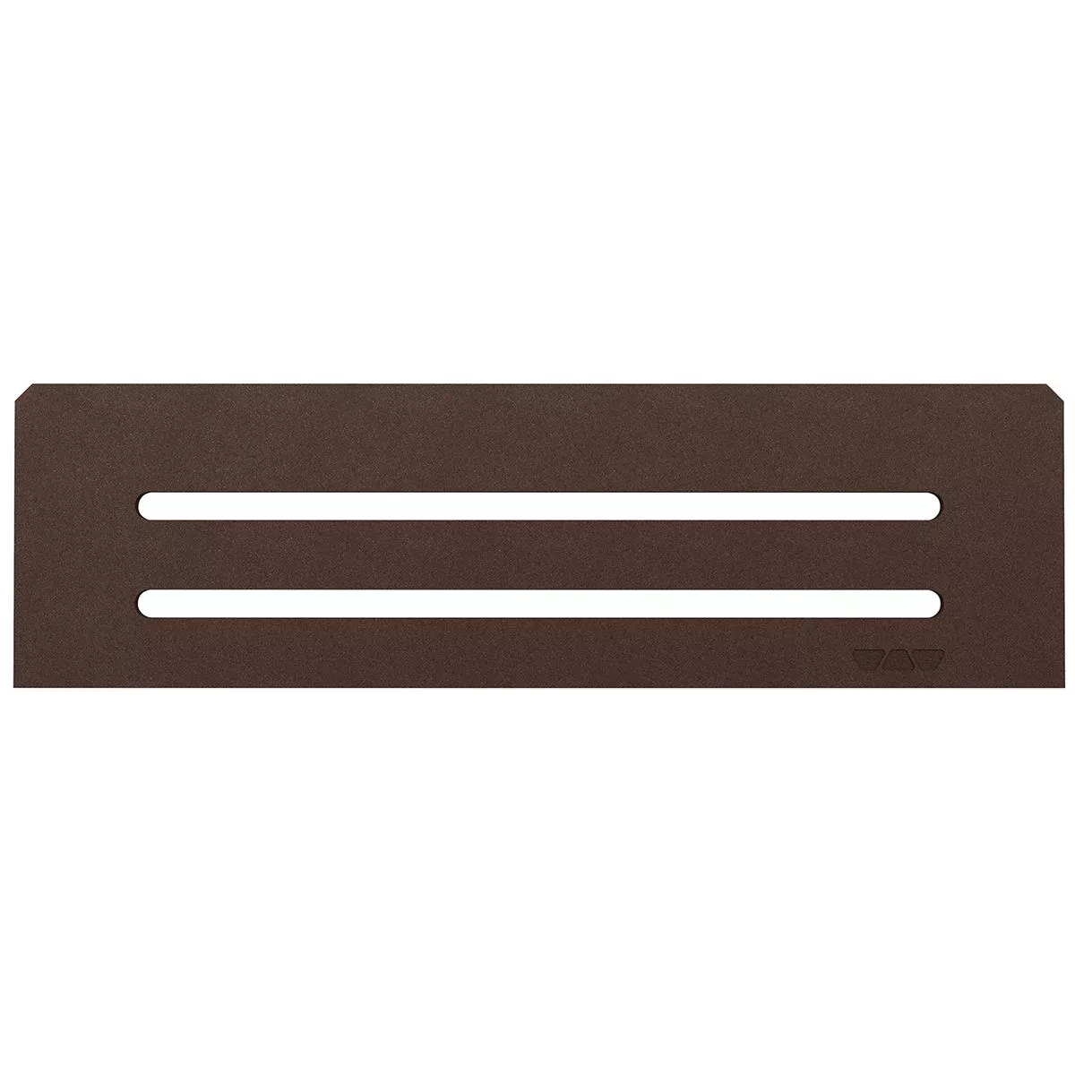 Estantería de pared rectangular Schlüter de 30x8,7 cm con diseño ondulado, color bronce.