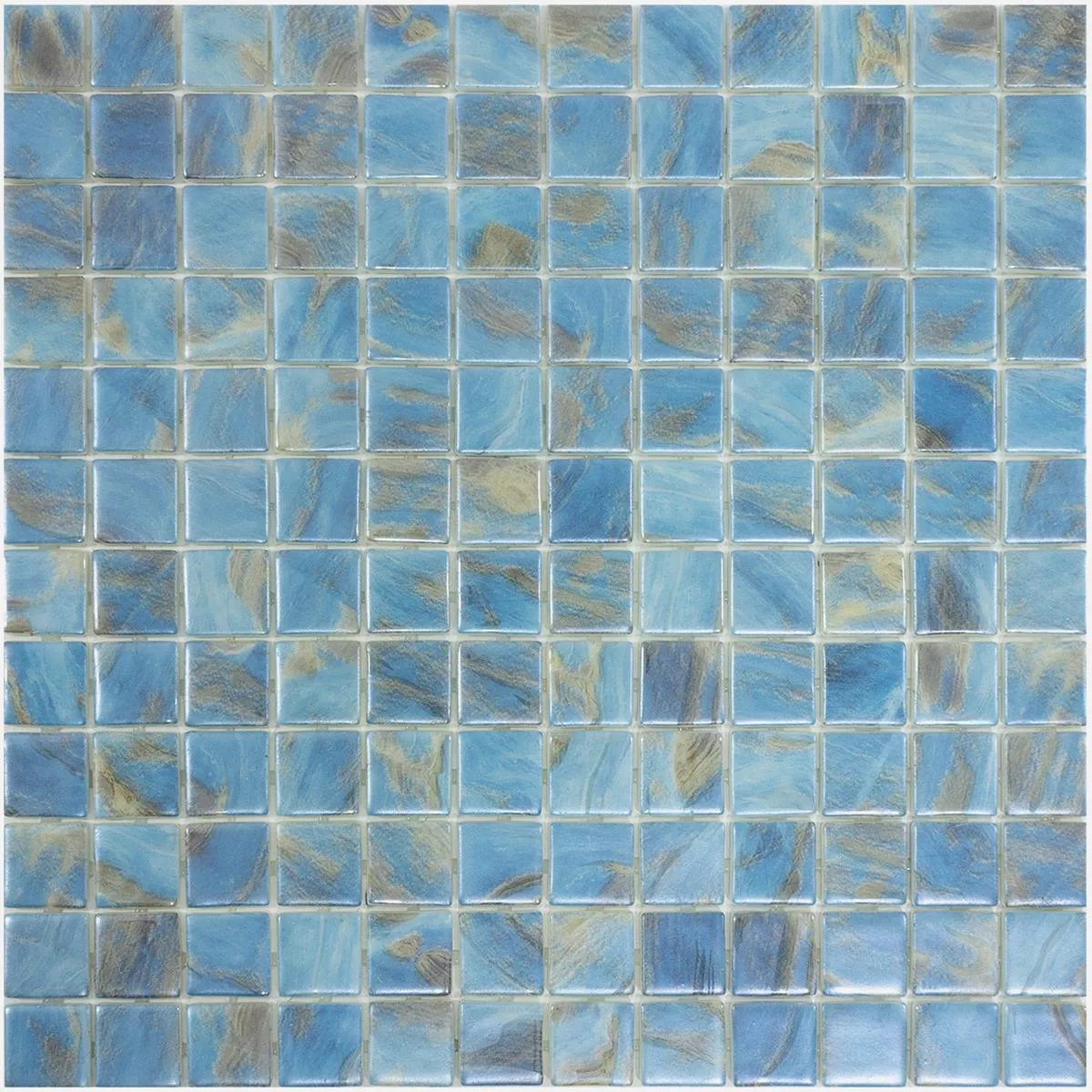 Cristal Piscina Mosaico Alassio Azul 25