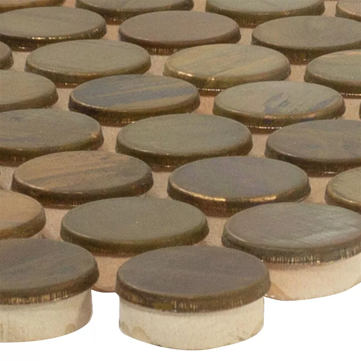 Metal Cobre Azulejos De Mosaico Copperfield Botón Metal Cobre Azulejos De Mosaico Copperfield Botón