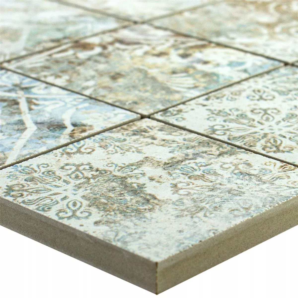 Mosaico Cerámico Azulejos Bellona Efecto Colorido 71x71mm
