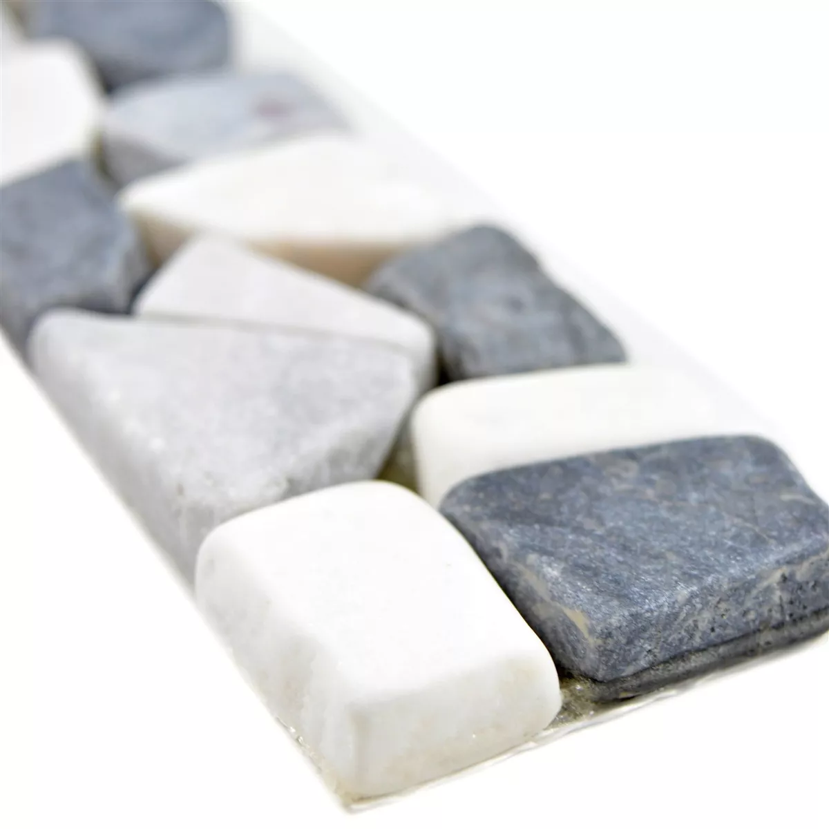 Piedra Natural Bordes De Azulejos Riesco Negro Gris Blanco