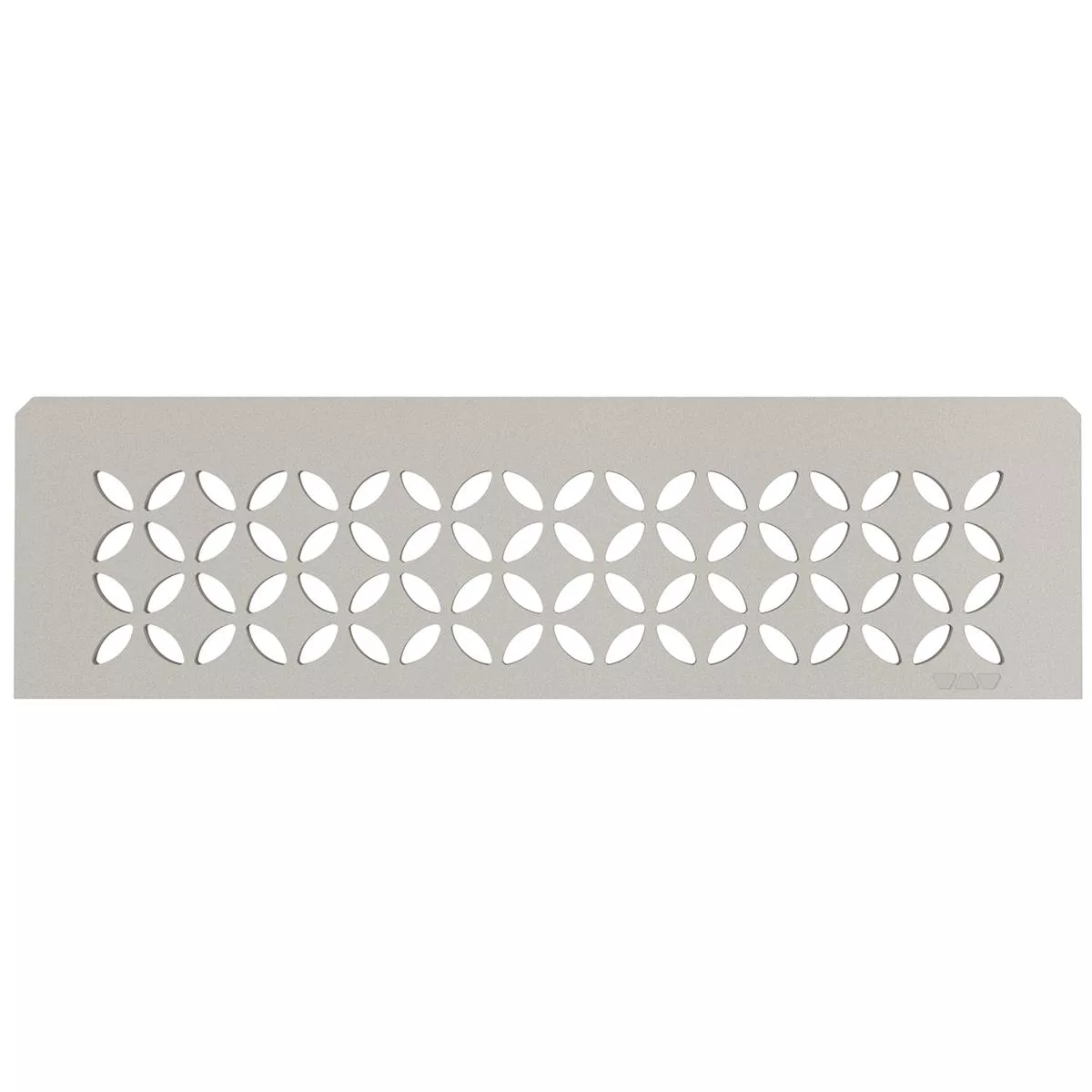 Estantería de pared rectangular Schlüter de 30x8,7 cm con estampado floral beige.