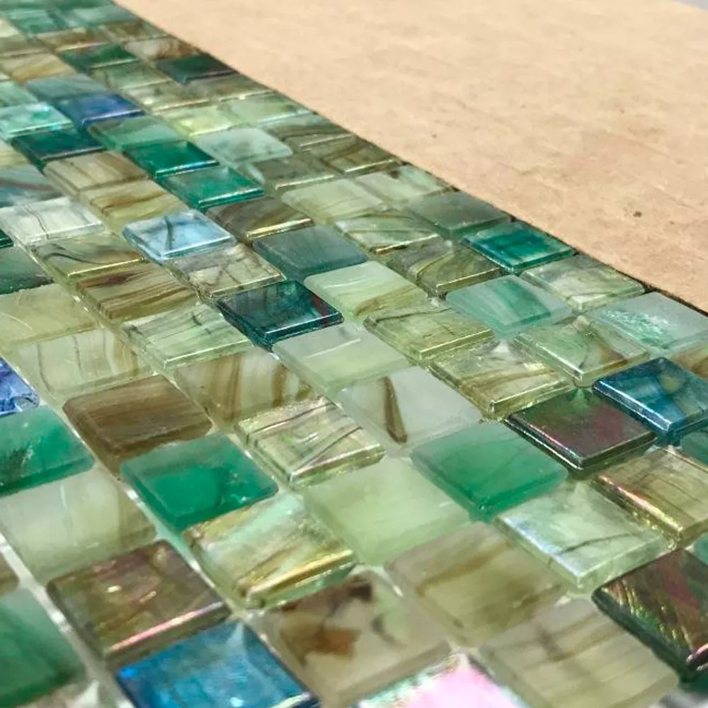 Muestra Cristal Piscina Azulejos De Mosaico Pergamon Verde