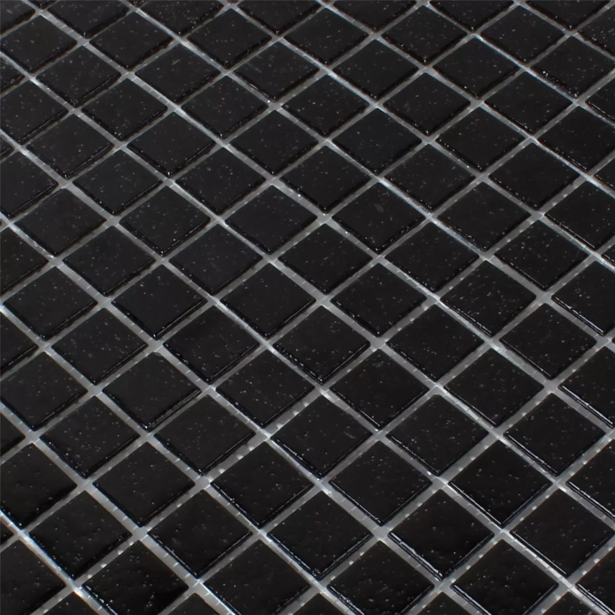 Azulejos De Mosaico Cristal Negro Uni 20x20x4mm