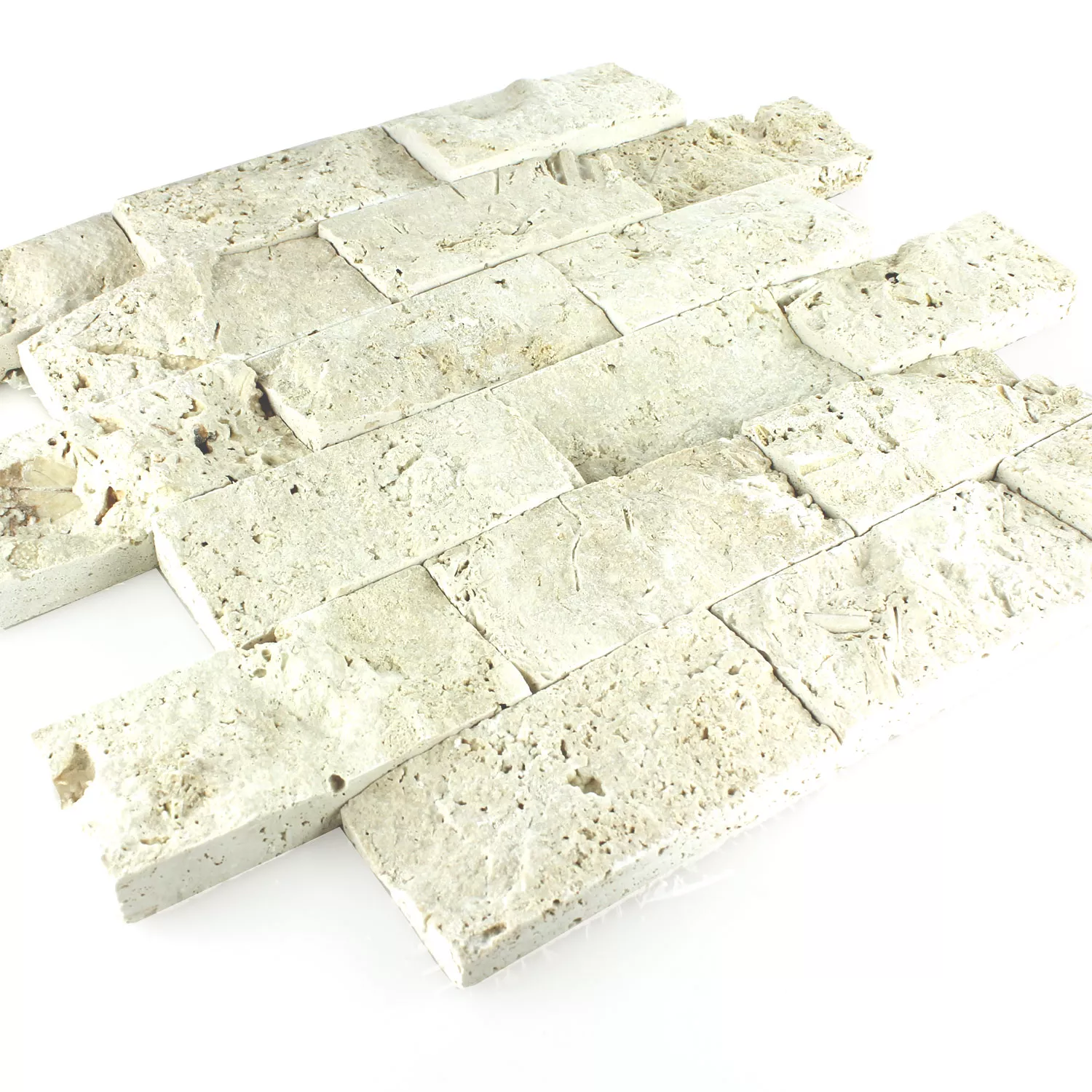 Azulejos De Mosaico Piedra Natural 3D Chiaro Brick